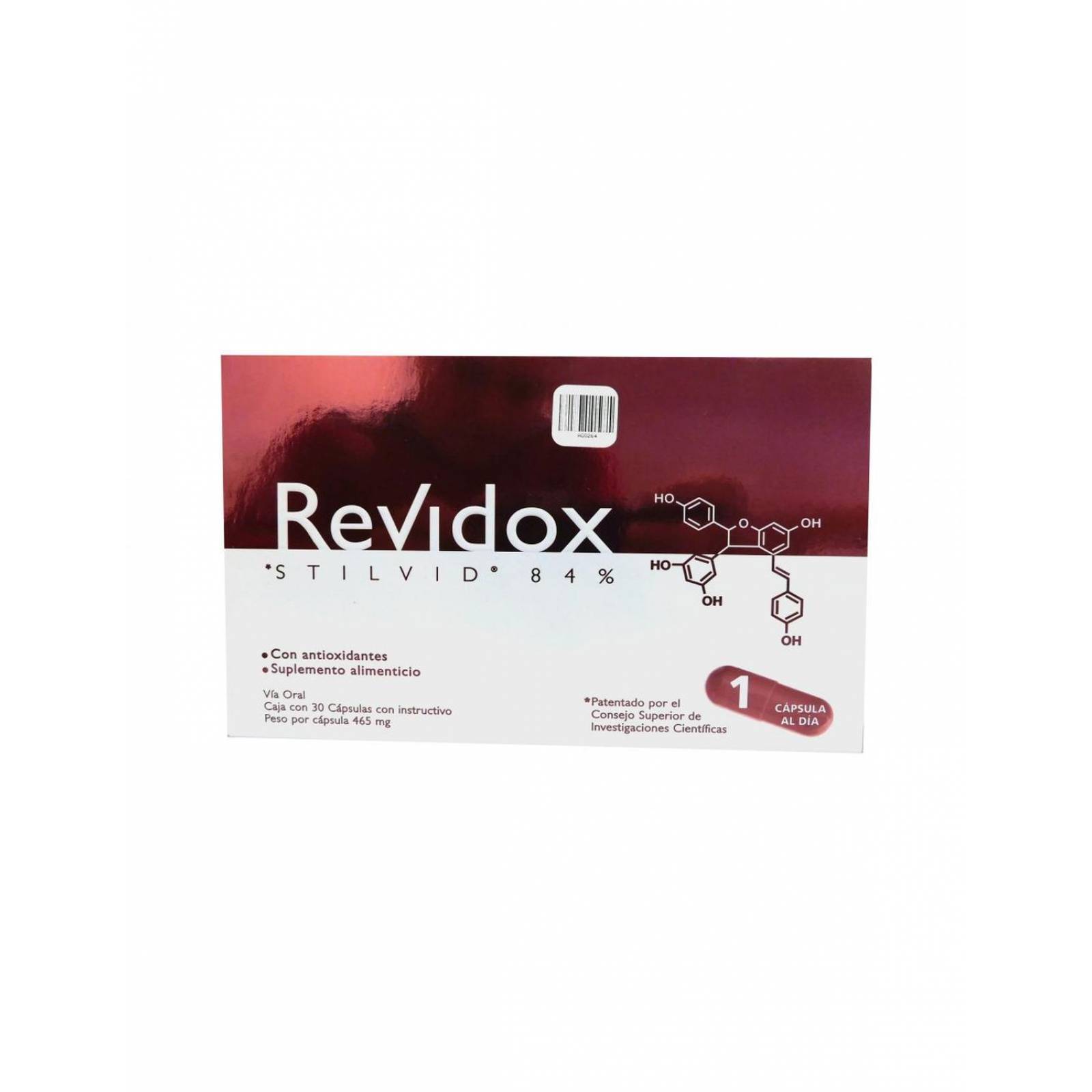 Revidox 84 % Caja con 30 Cápsulas 