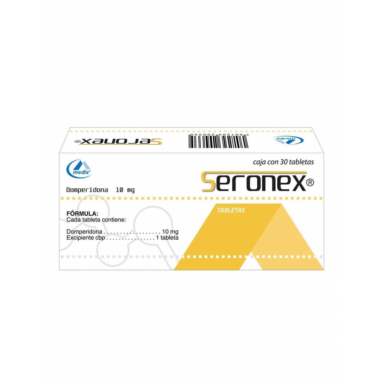 Seronex 10 mg Caja Con 30 Tabletas 