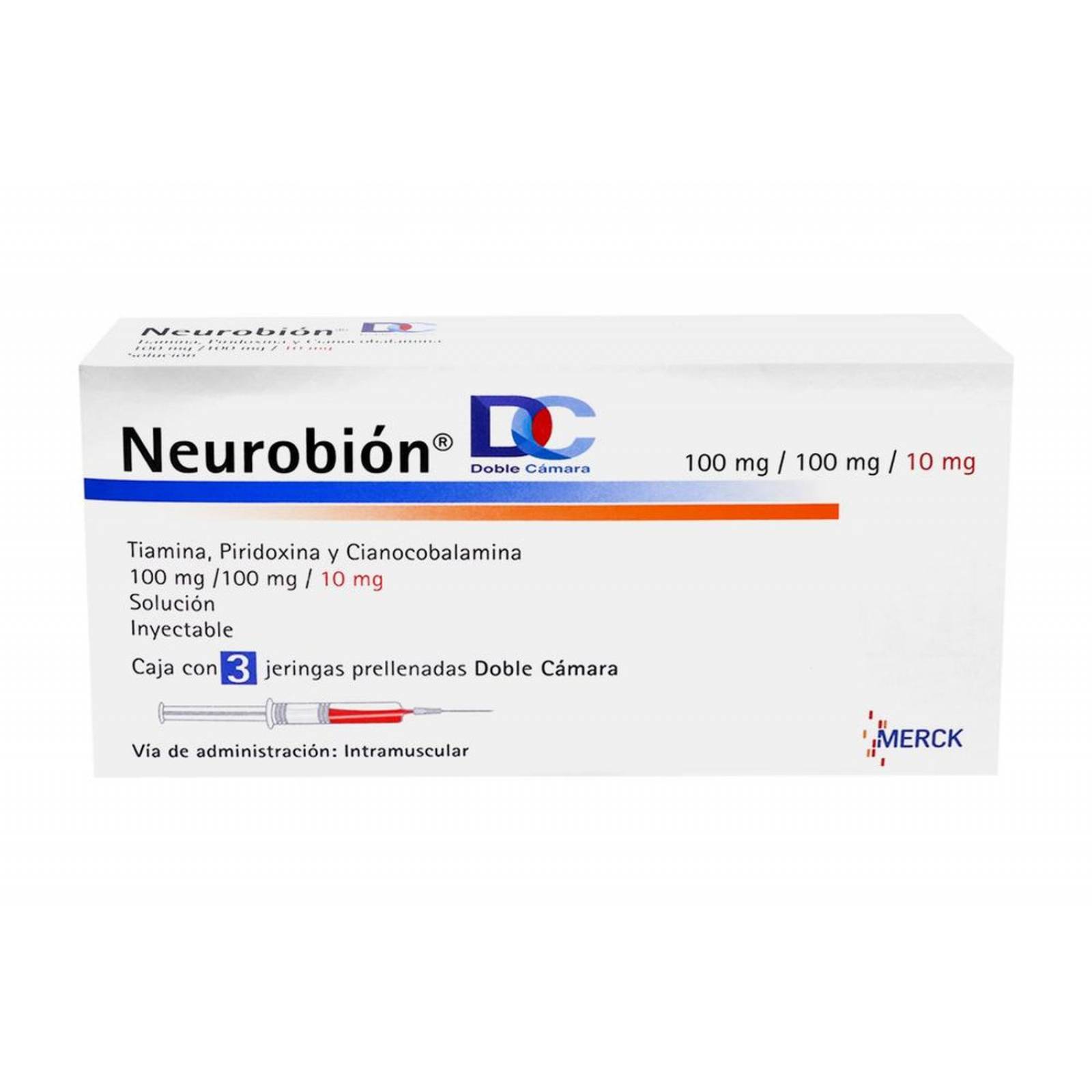 Neurobion DC 100 mg / 100 mg / 10 mg Caja Con 3 Jeringas Prellenadas 