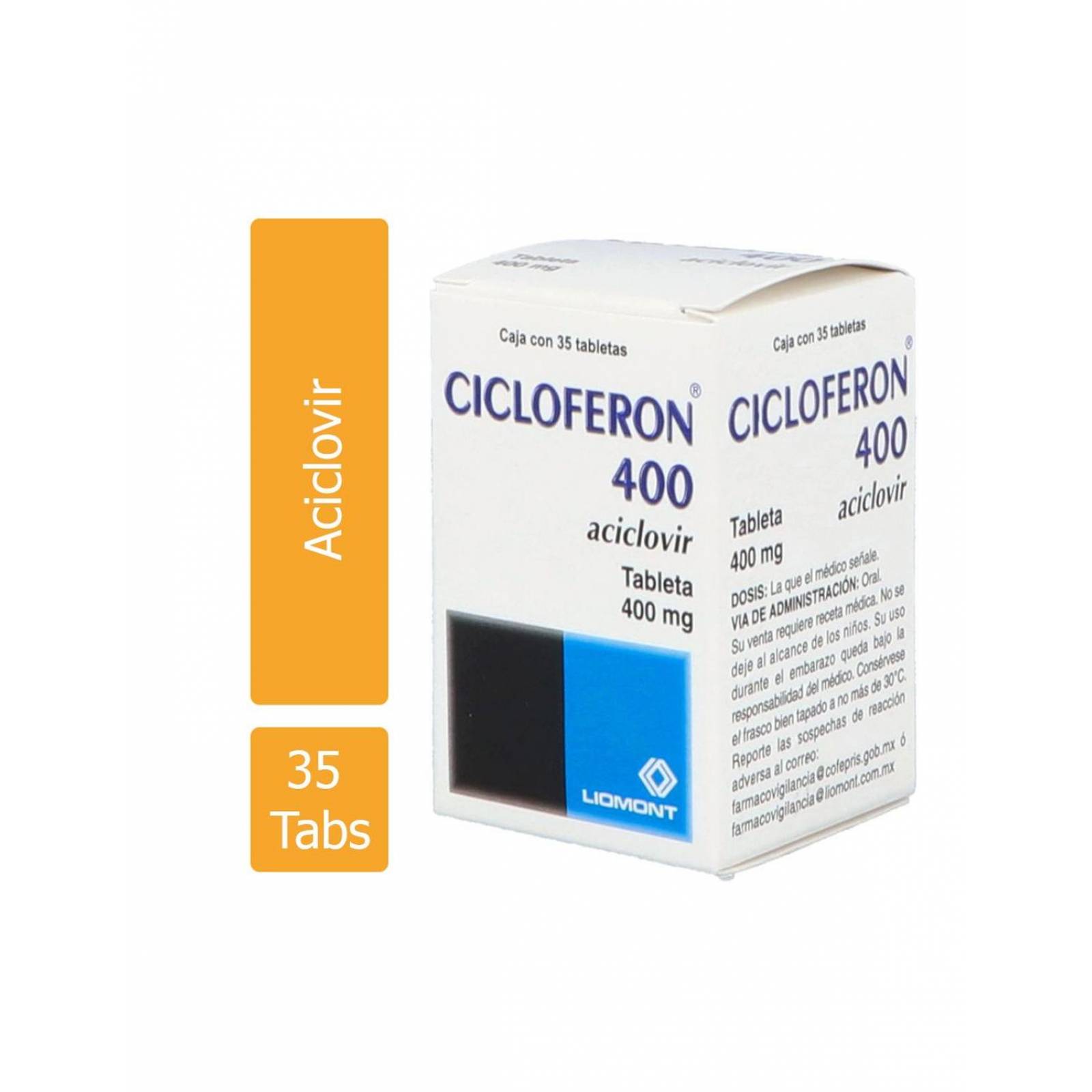 Cicloferon 400 mg Caja Con 35 Tabletas 