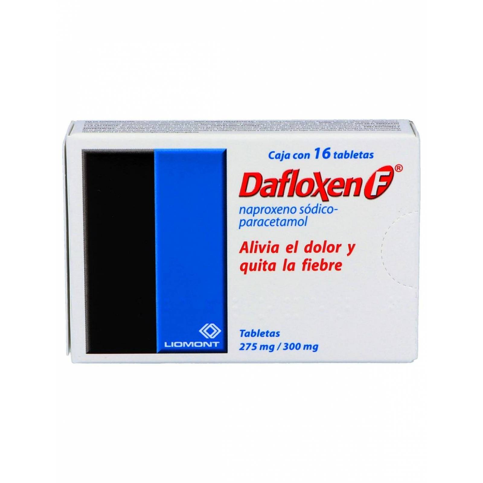 Dafloxen F 275 mg /300 mg Caja Con 16 Tabletas 