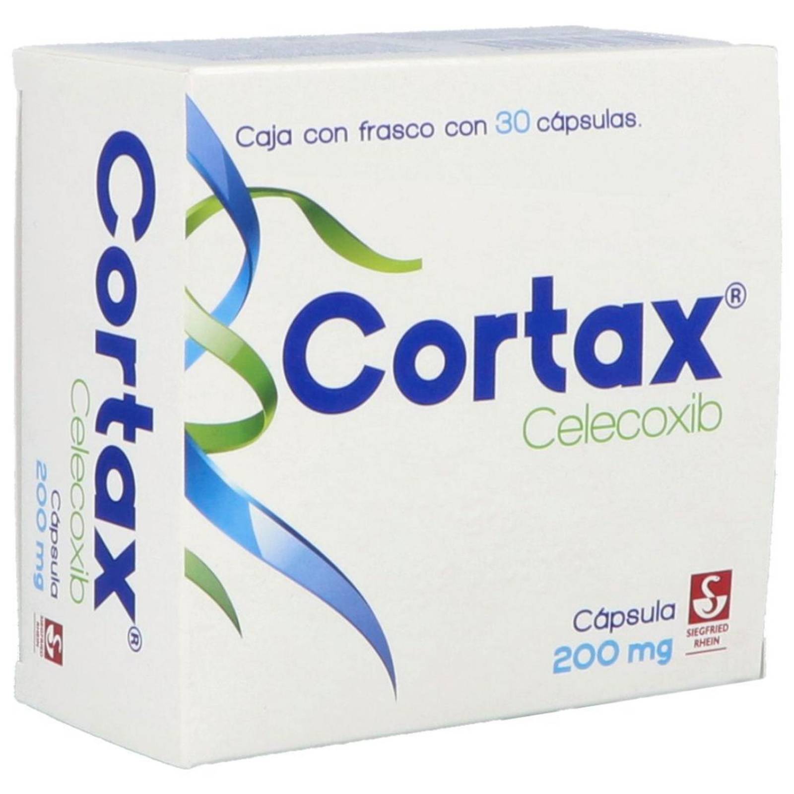 Cortax 200 mg Caja Con Frasco Con 30 Cápsulas 