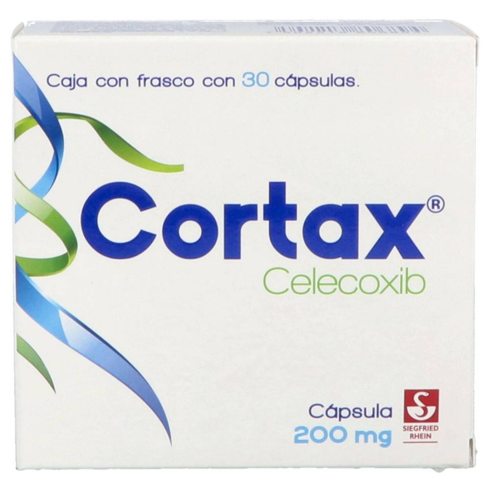 Cortax 200 mg Caja Con Frasco Con 30 Cápsulas 