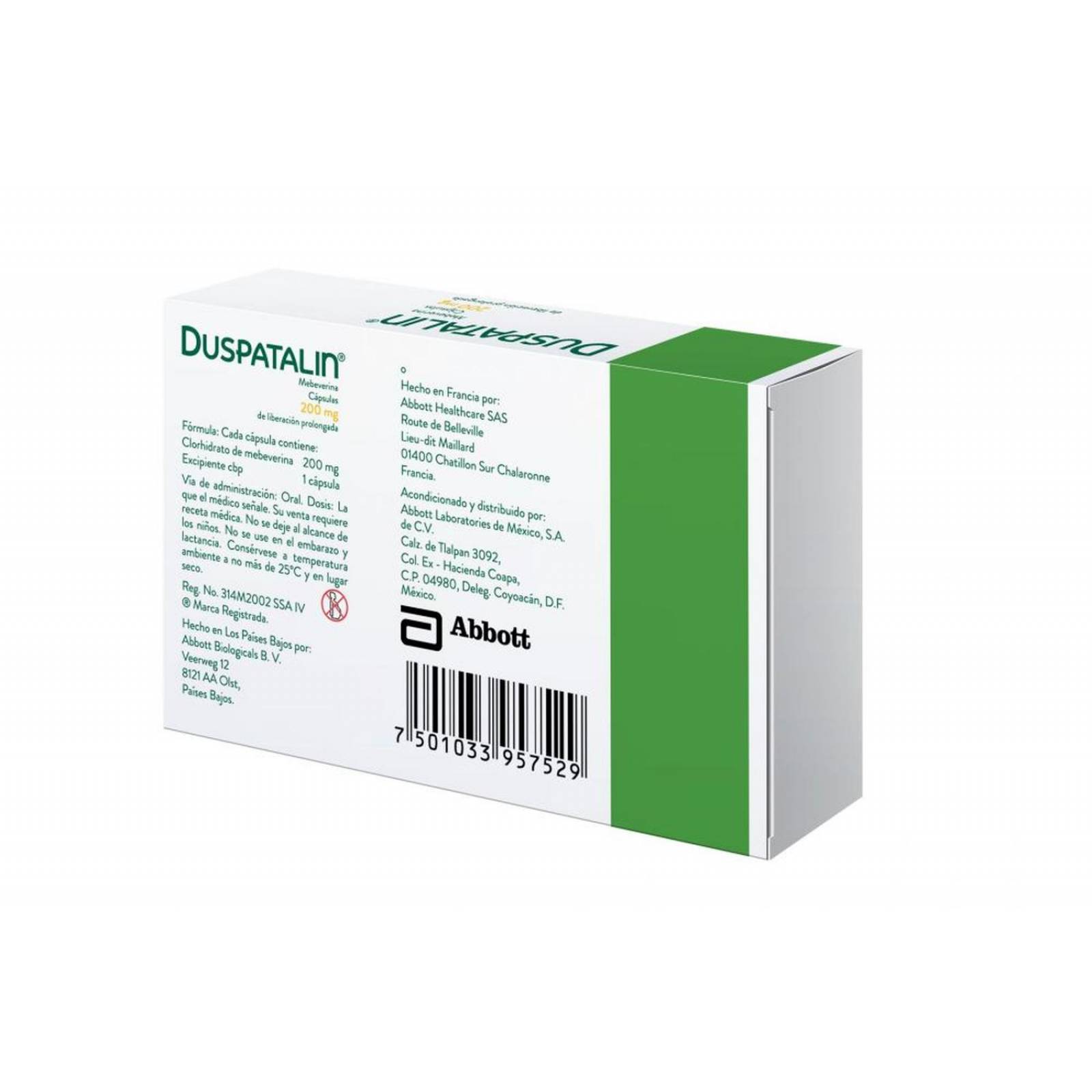 FRM-Duspatalin 200mg Caja Con 28 Cápsulas 