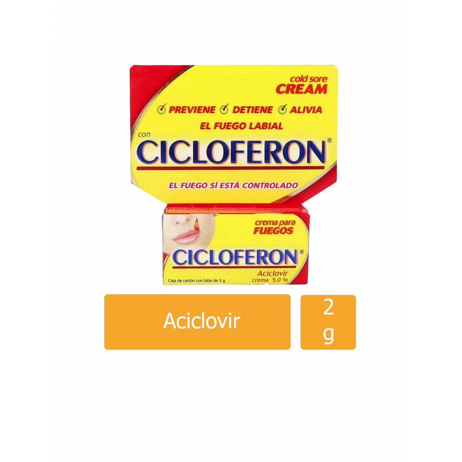 Cicloferon Crema 5.0 % Caja Con Tubo Con 2 g 