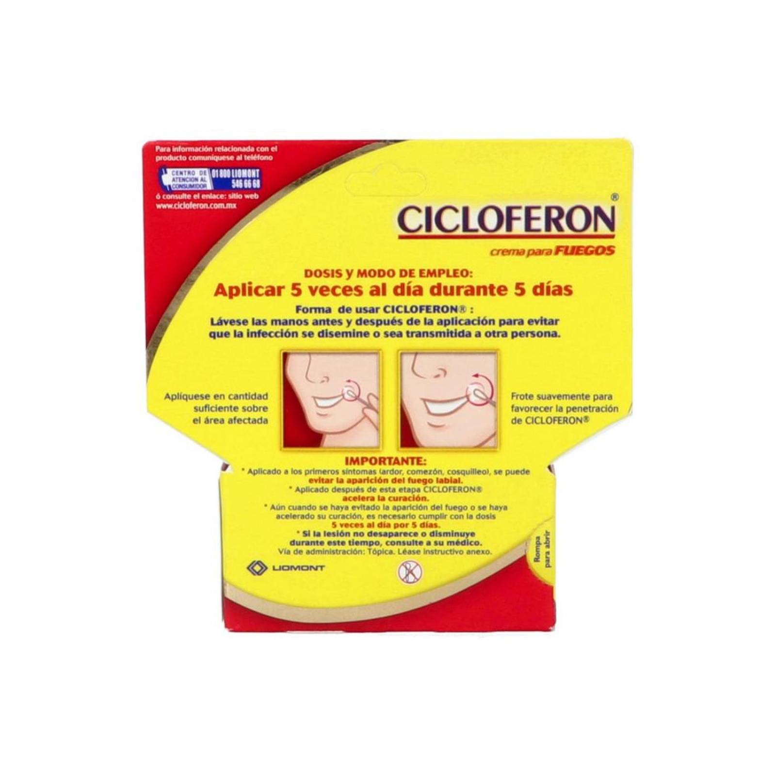 Cicloferon Crema 5.0 % Caja Con Tubo Con 2 g 