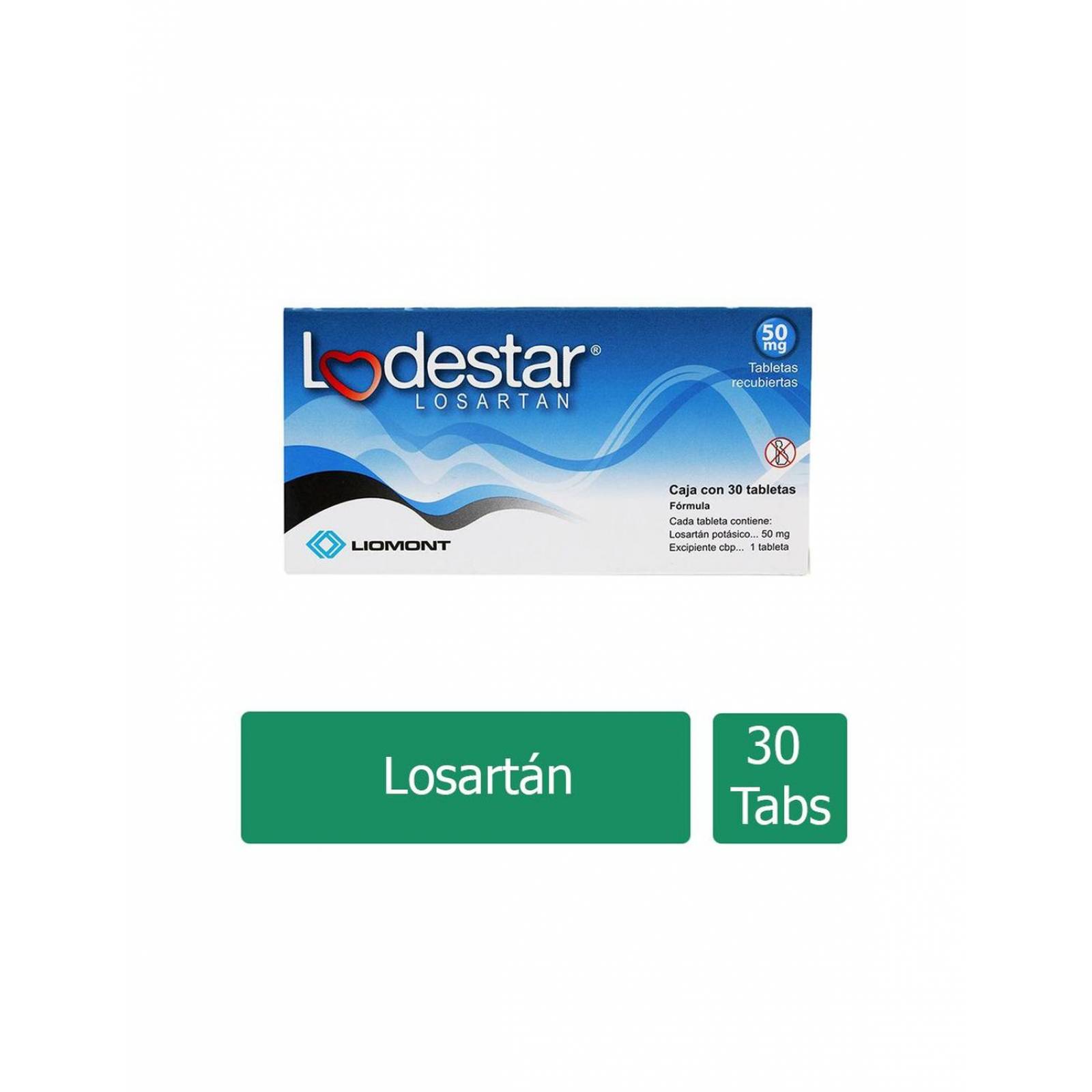 Lodestar 50 mg Caja Con 30 Tabletas Recubiertas 