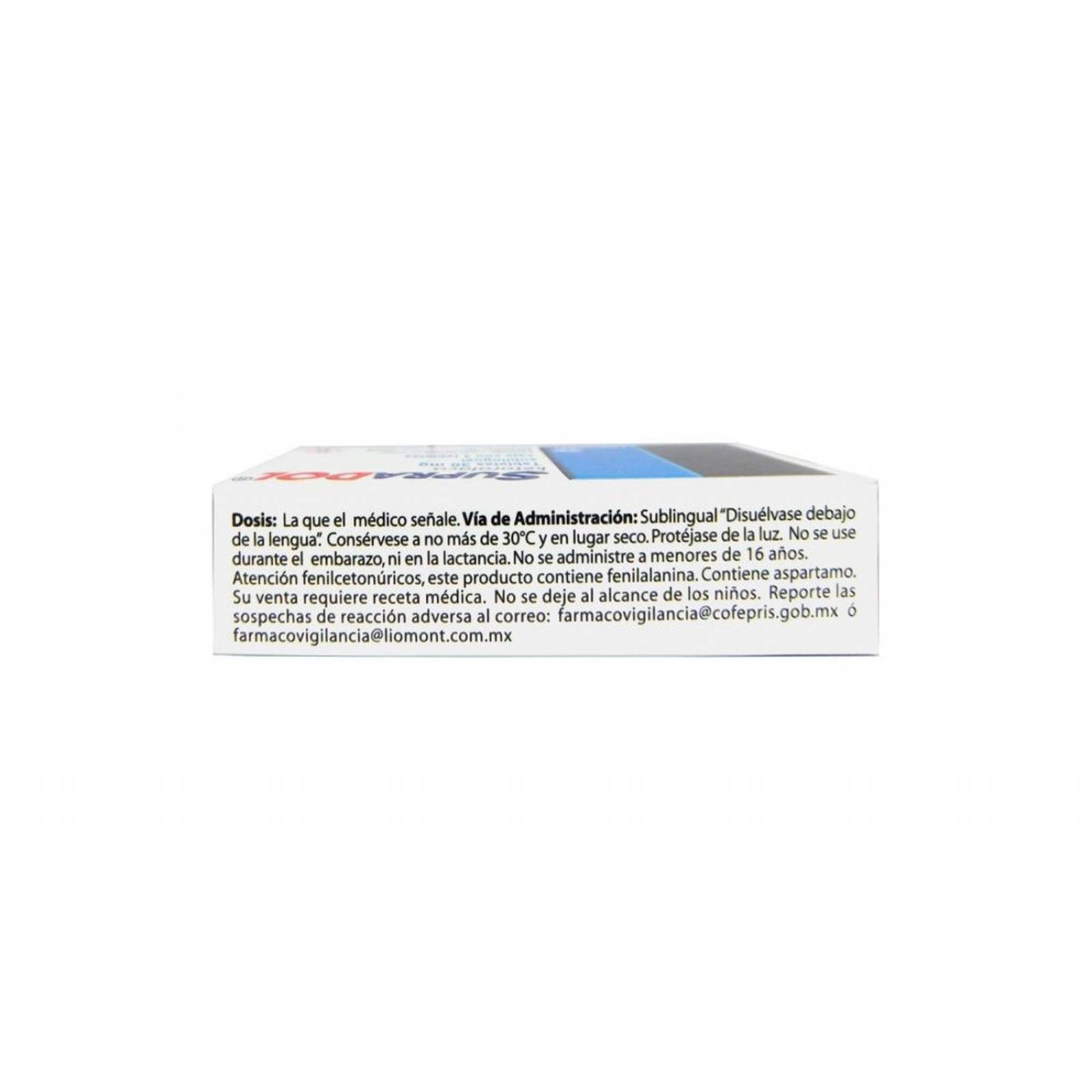 Supradol 30 mg Caja Con 4 Tabletas Sublinguales 