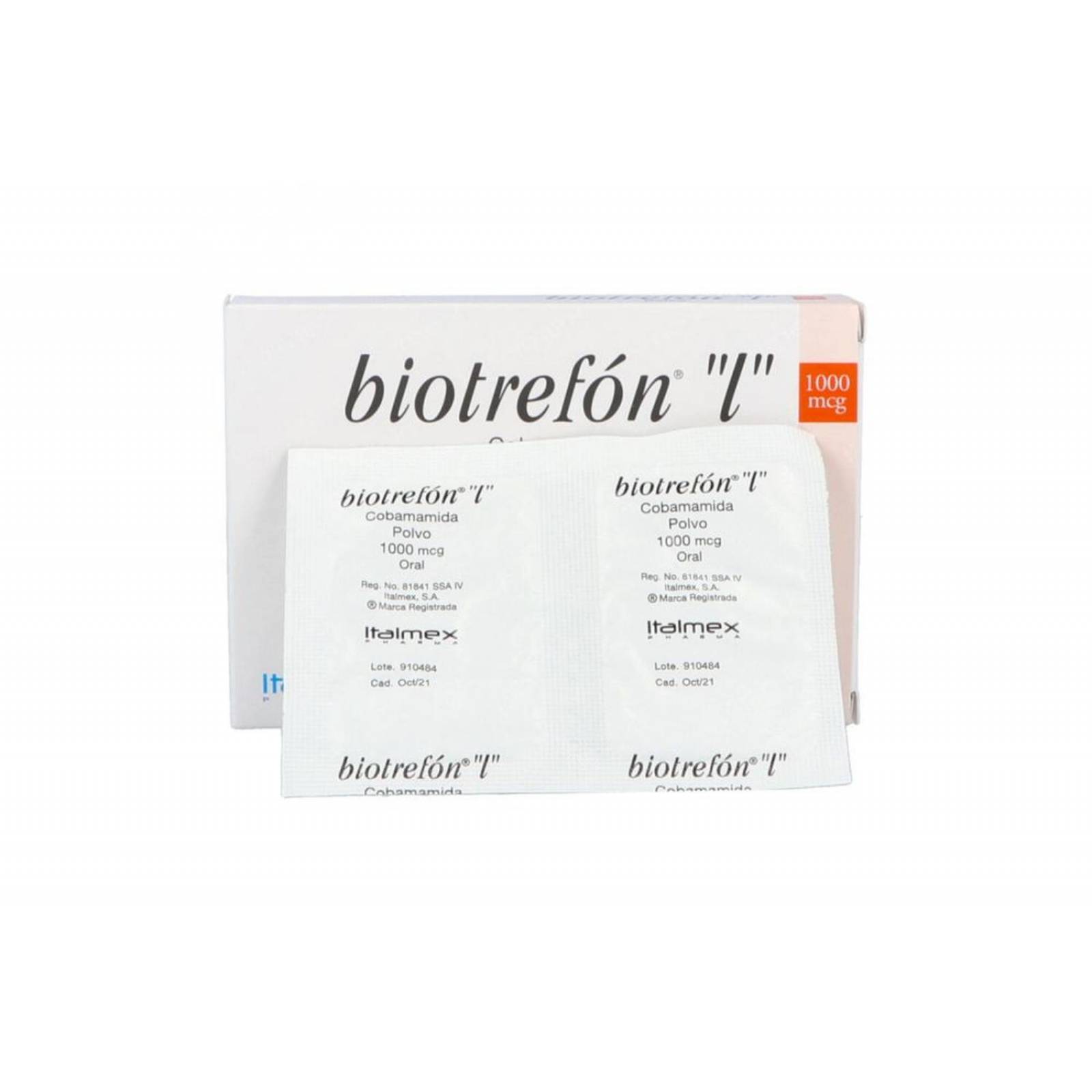 Biotrefon L Polvo 1000 mcg Caja Con 12 Sobres 