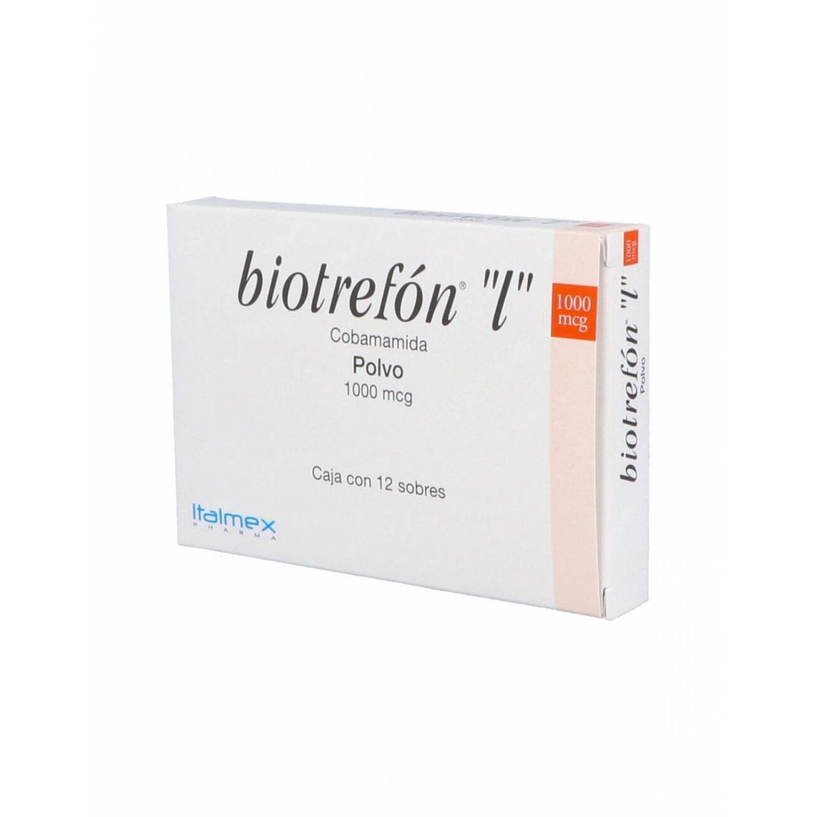Biotrefon L Polvo 1000 mcg Caja Con 12 Sobres 