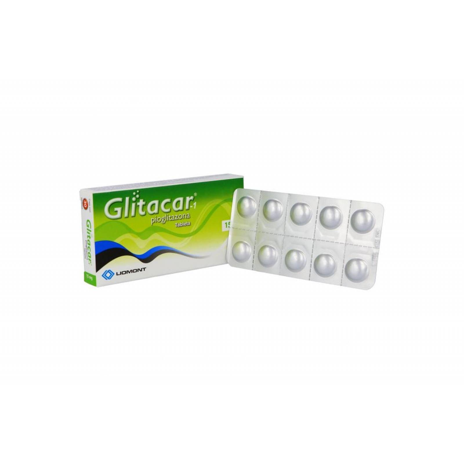 Glitacar 15 mg Caja Con 30 Tabletas 