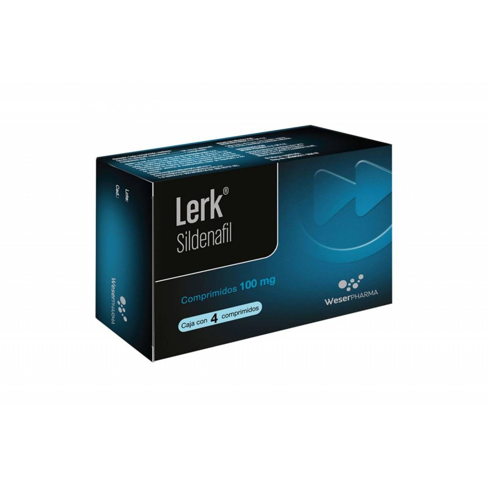 Lerk 100 mg Caja Con 4 Comprimidos 