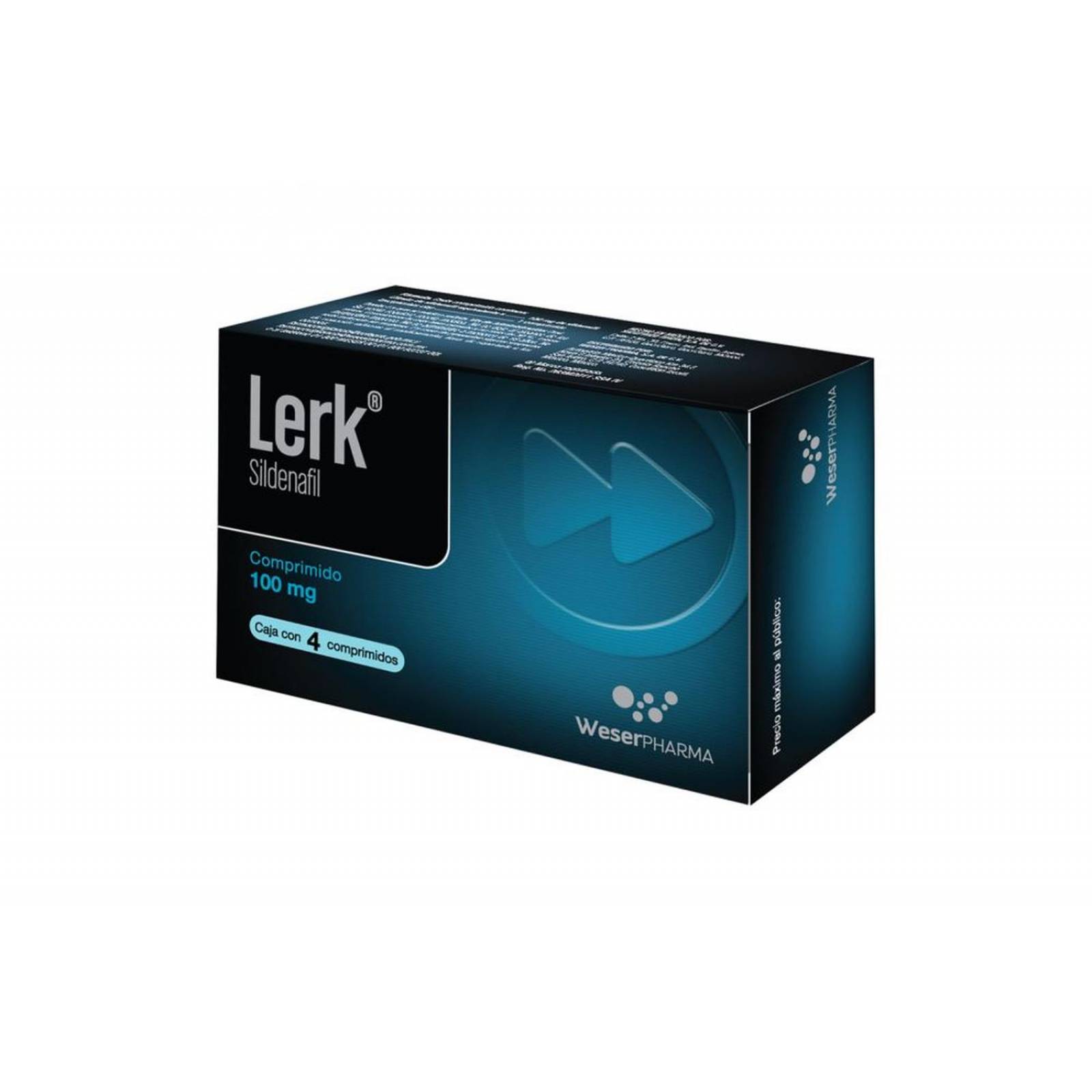 Lerk 100 mg Caja Con 4 Comprimidos 