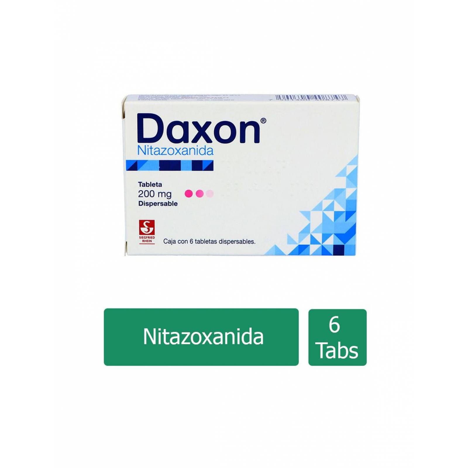 Daxon 200 mg Caja Con 6 Tabletas 