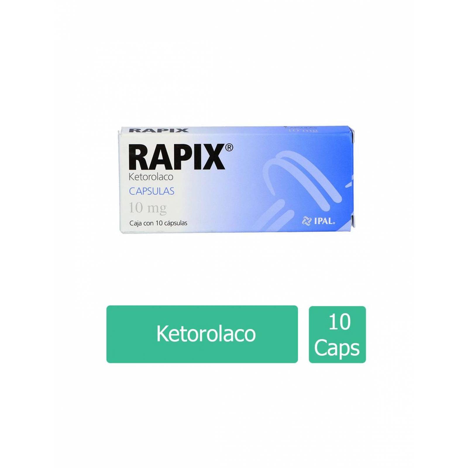 Rapix 10 mg Caja Con 10 Cápsulas 