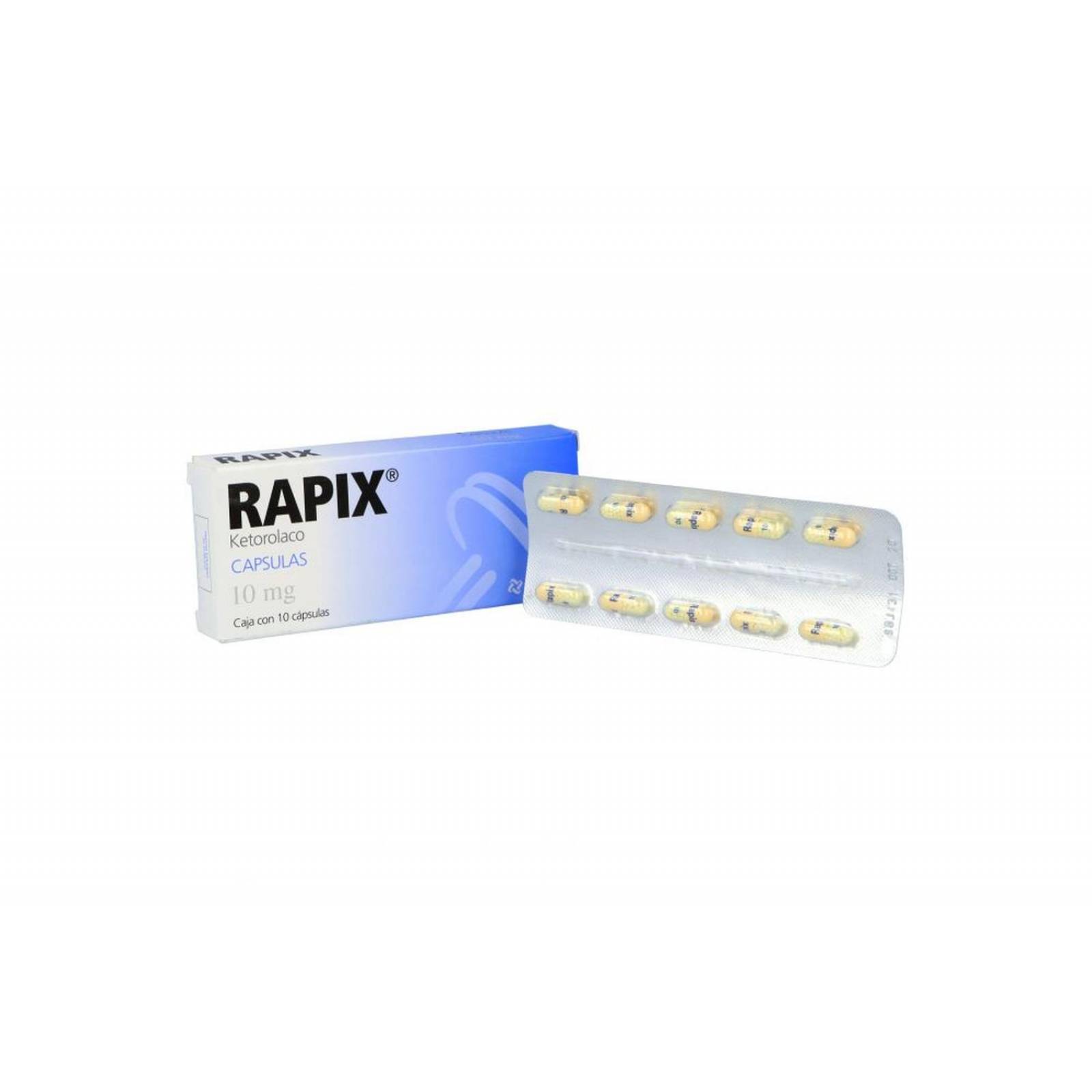 Rapix 10 mg Caja Con 10 Cápsulas 