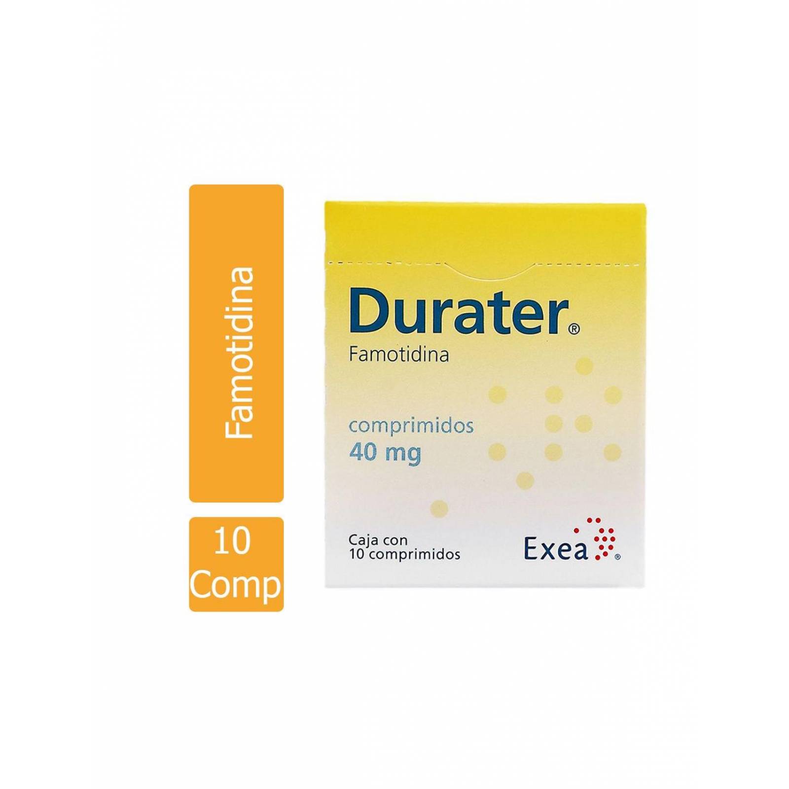 Durater 40 mg Caja Con 10 Comprimidos 