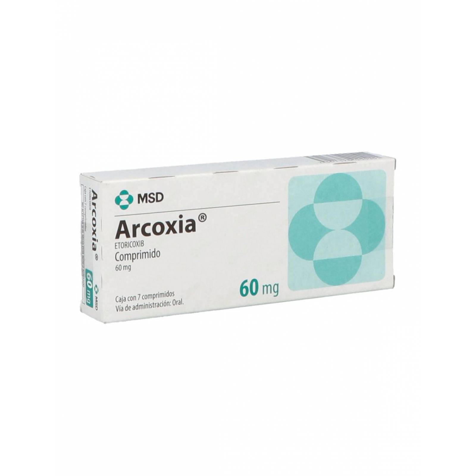 Arcoxia 60 mg Caja Con 7 Comprimidos 
