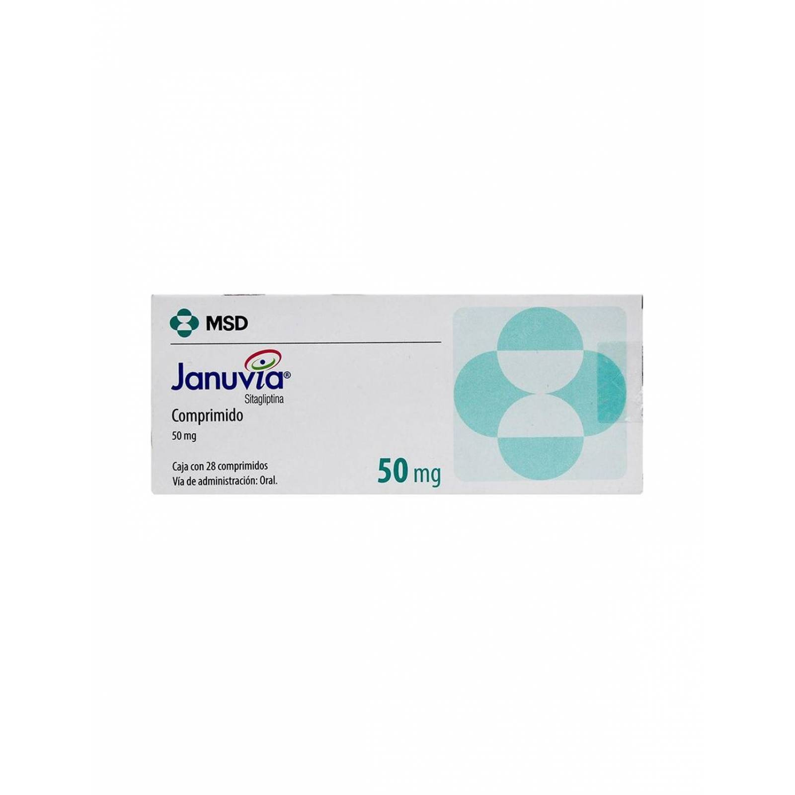 Januvia 50 mg Caja Con 28 Comprimidos 