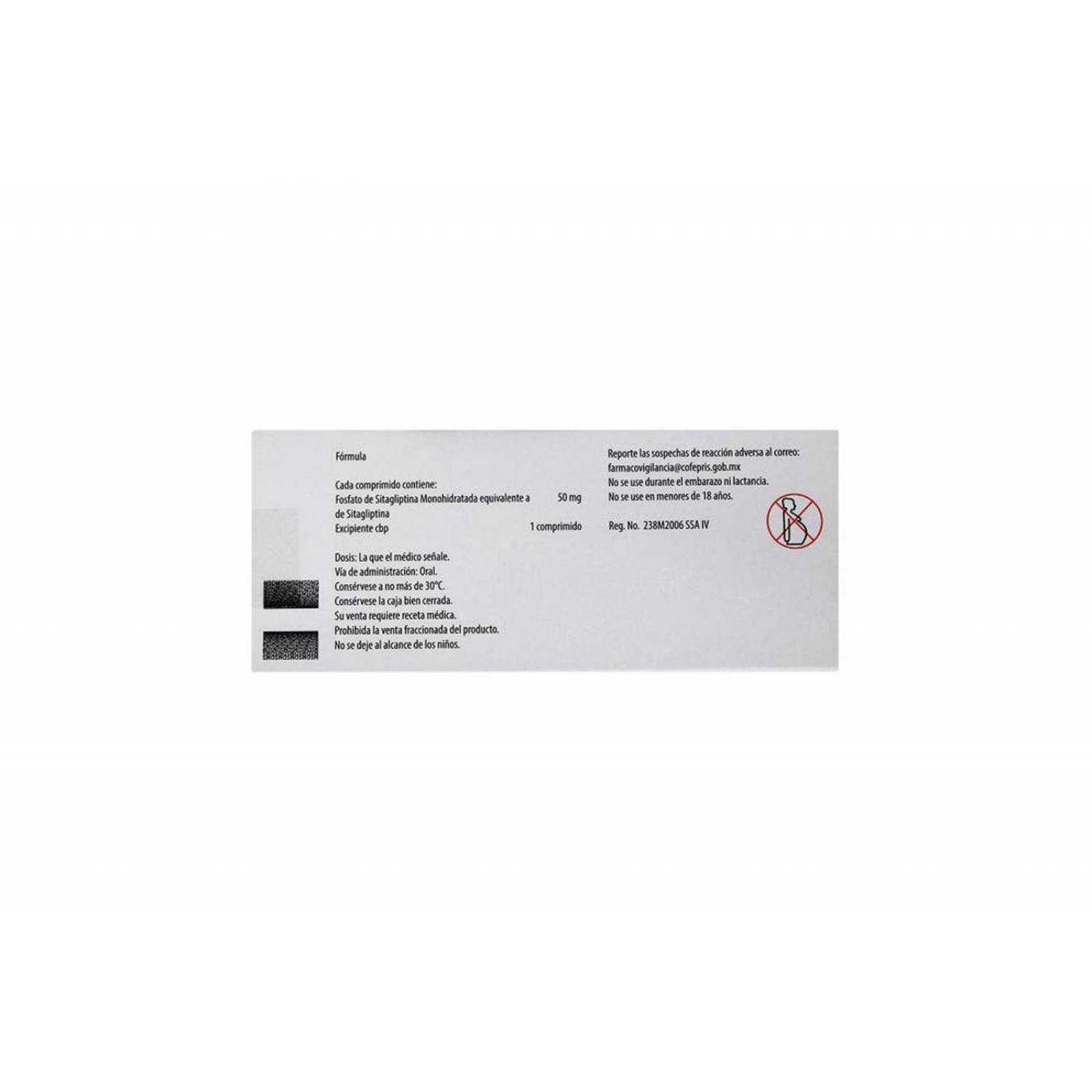 Januvia 50 mg Caja Con 28 Comprimidos 