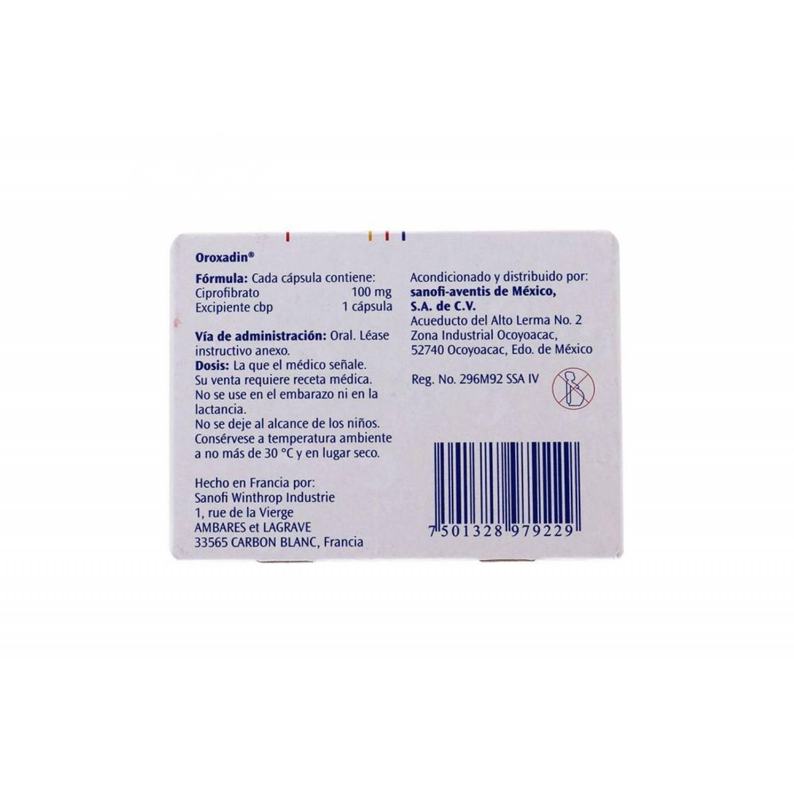 Oroxadin 100 mg Caja Con 30 Cápsulas 