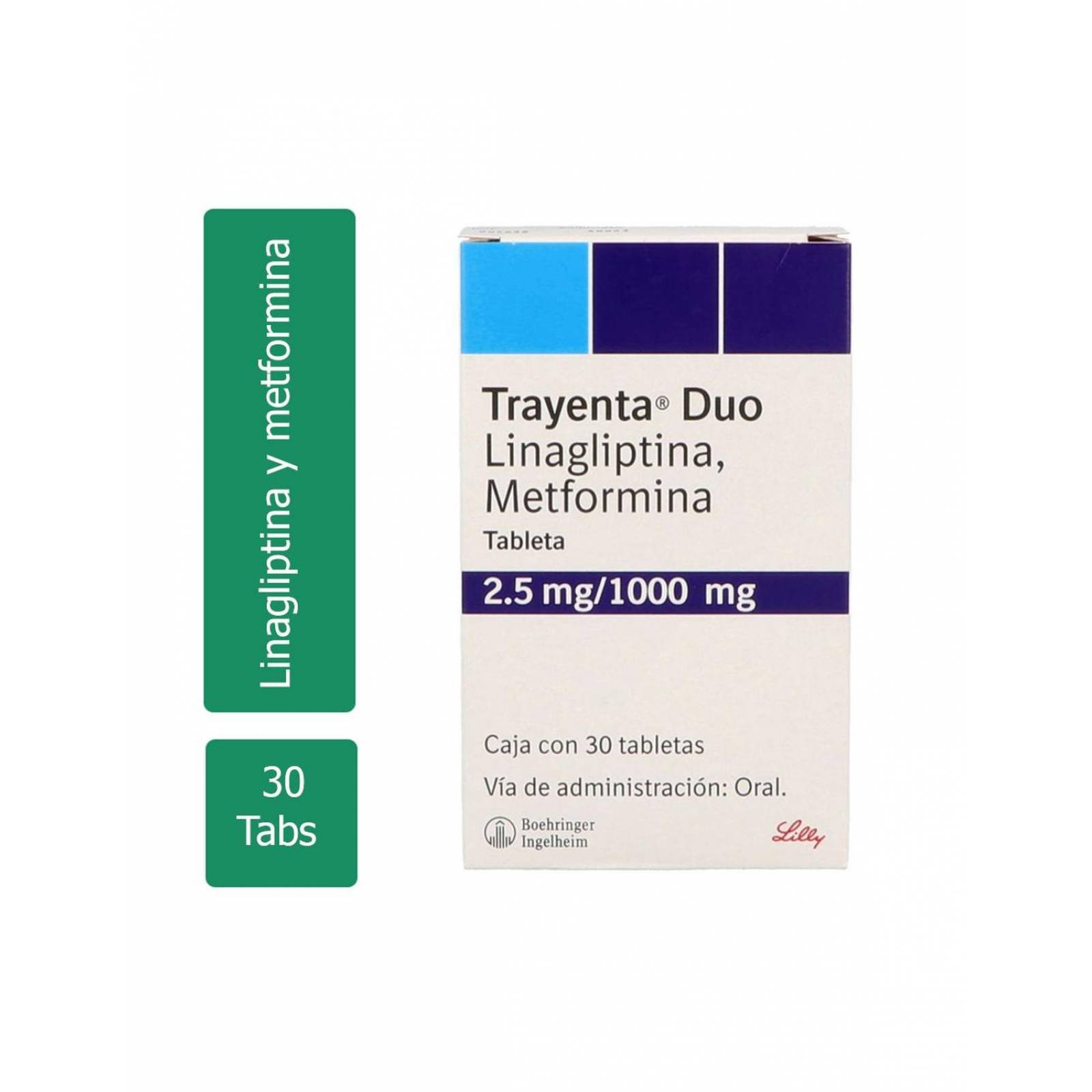 Trayenta Duo 2.5 / 1000 mg Caja Con 30 Tabletas 