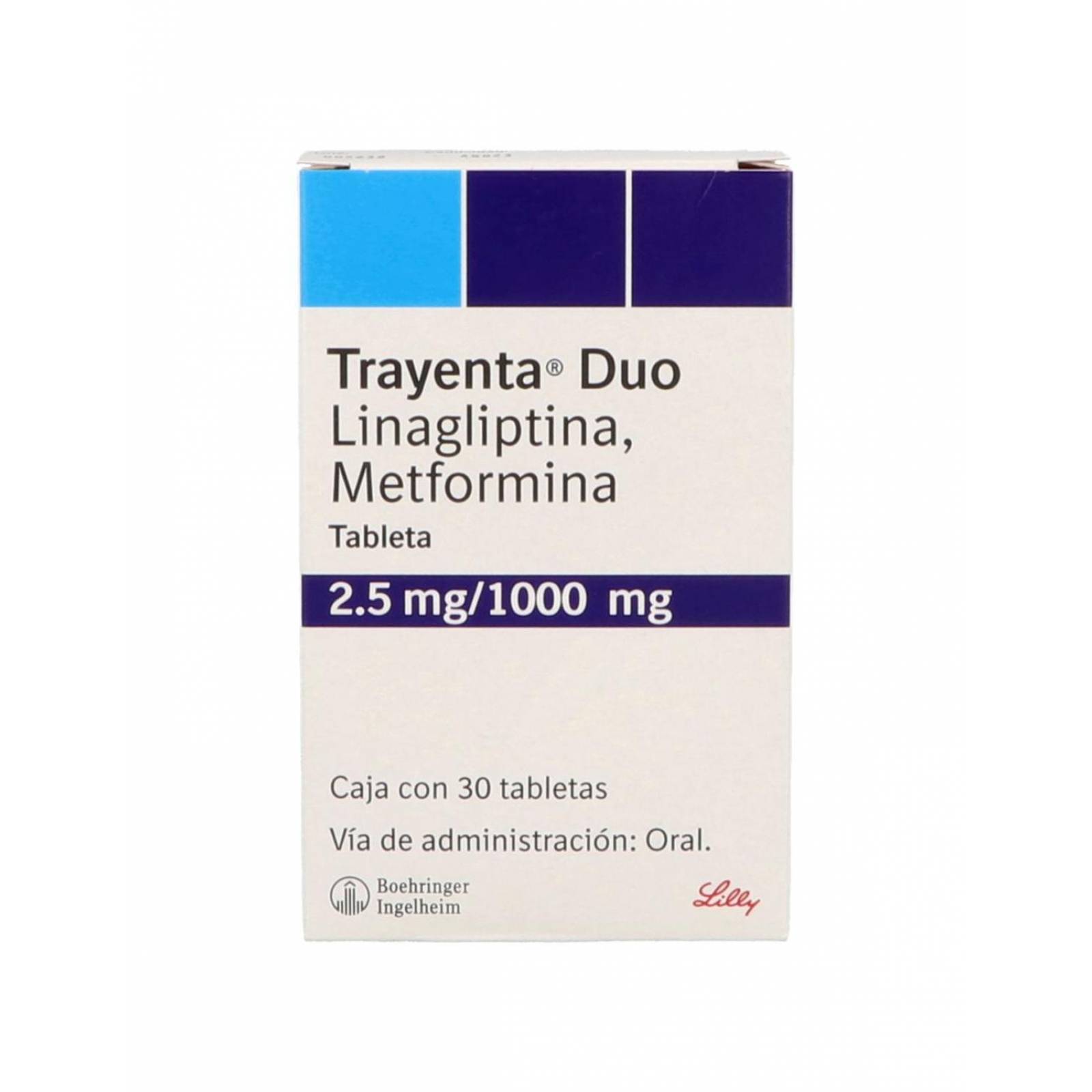 Trayenta Duo 2.5 / 1000 mg Caja Con 30 Tabletas 