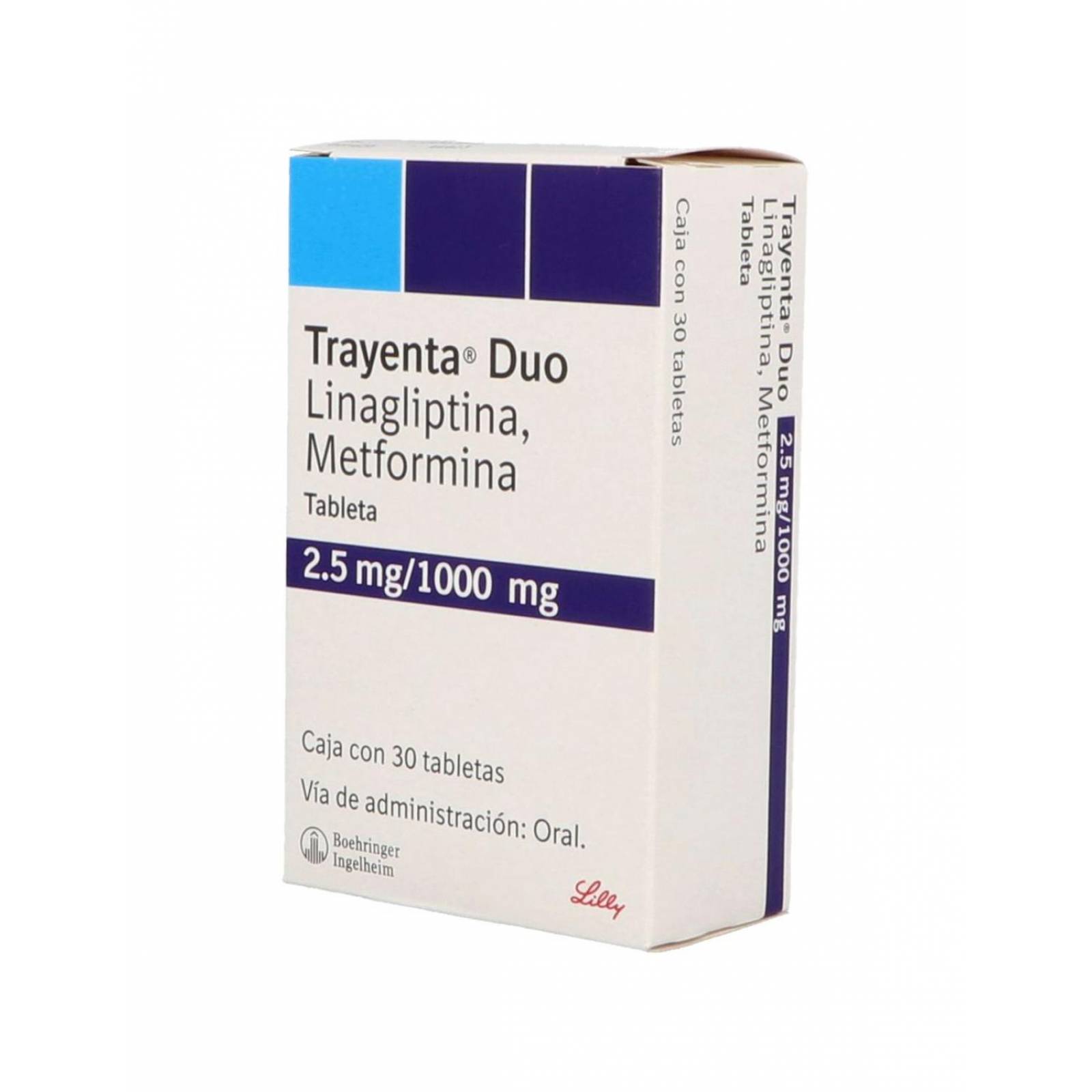 Trayenta Duo 2.5 / 1000 mg Caja Con 30 Tabletas 