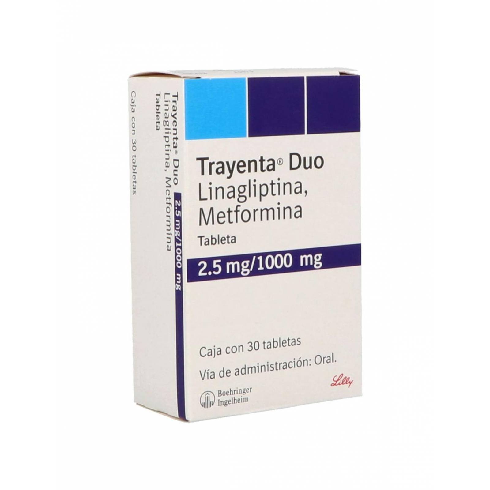 Trayenta Duo 2.5 / 1000 mg Caja Con 30 Tabletas 