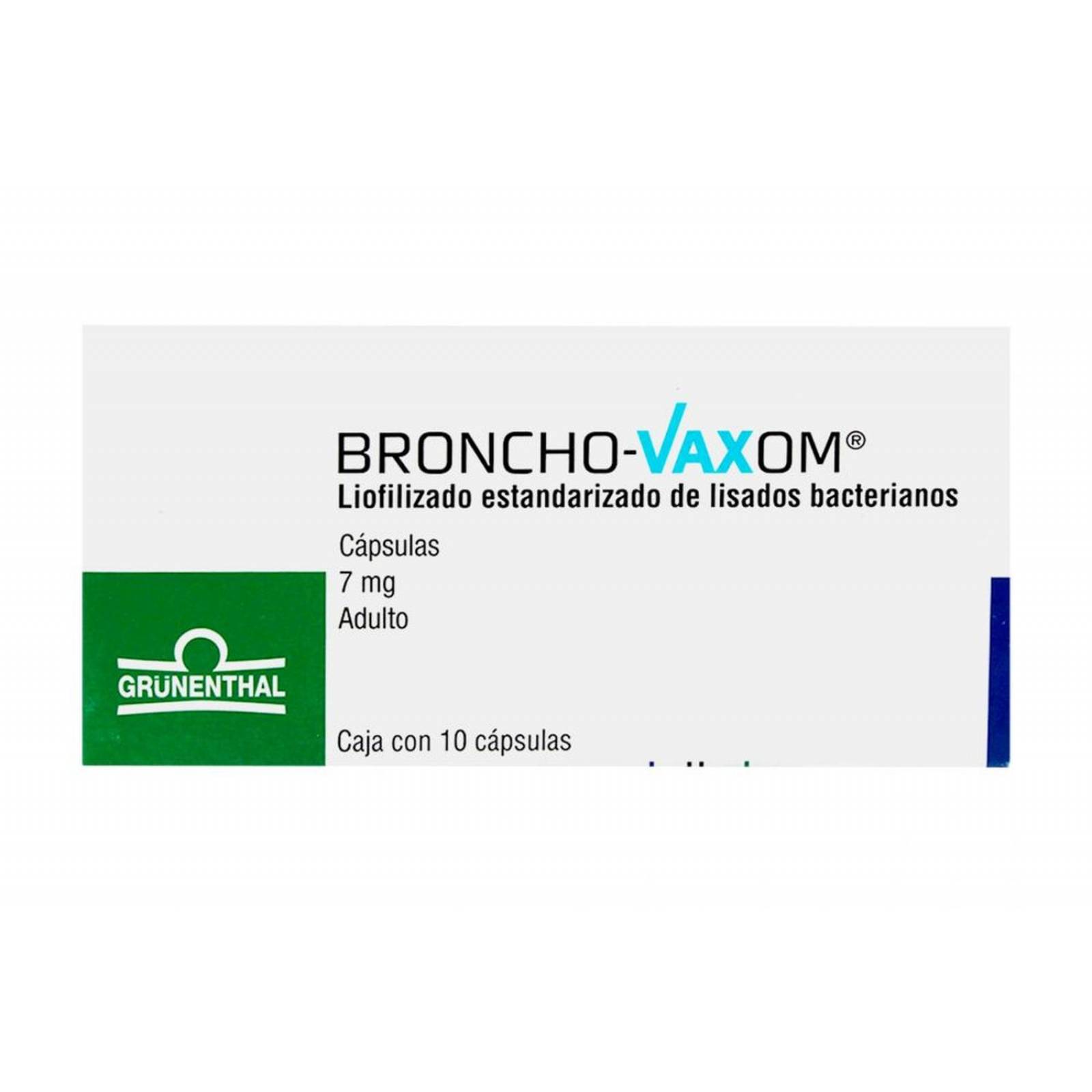 Broncho Vaxom Adulto 7 mg Caja Con 10 Cápsulas 