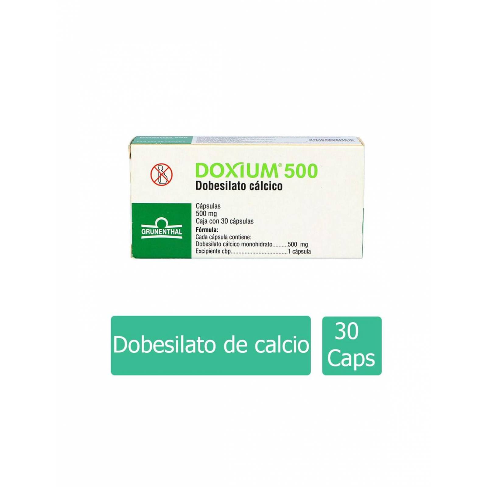 Doxium 500 Caja Con 30 Cápsulas 