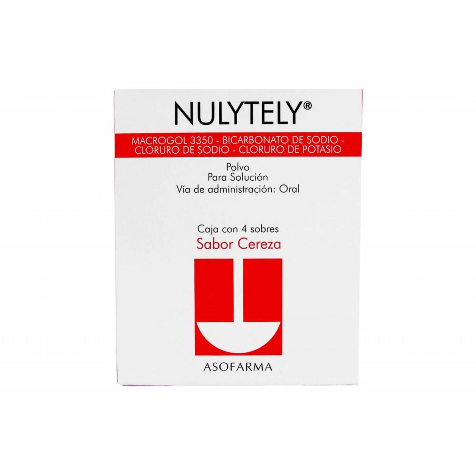 Nulytely Polvo Sabor Cereza Caja Con 4 Sobres Con 110.1 g 