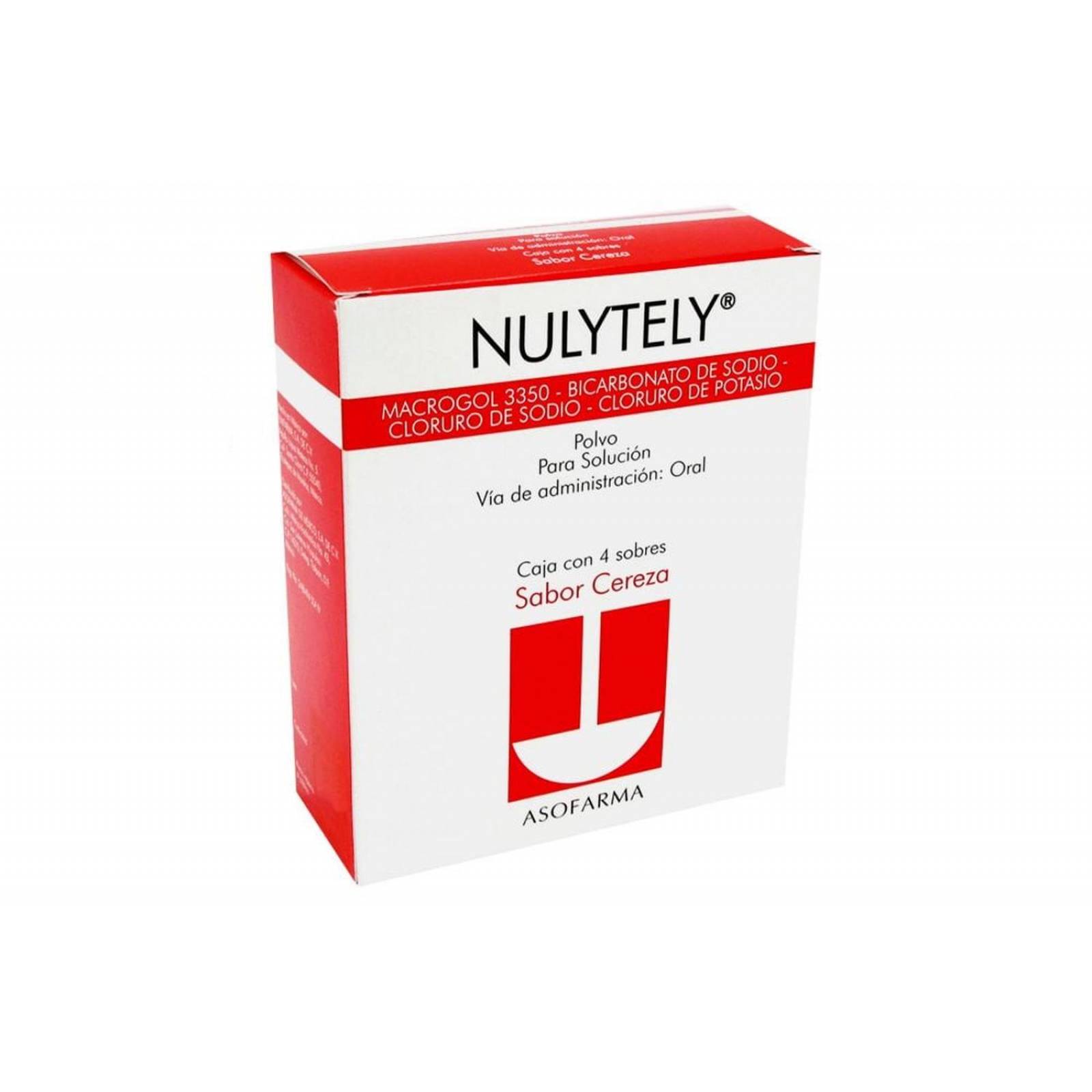 Nulytely Polvo Sabor Cereza Caja Con 4 Sobres Con 110.1 g 