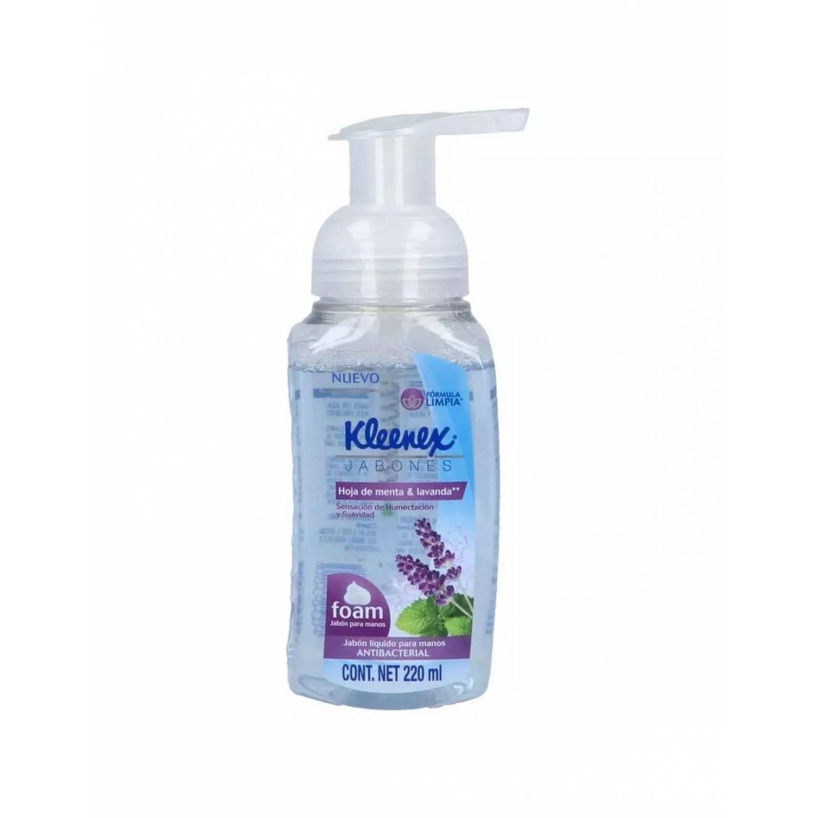 Jabón Liquido Kleenex Menta-Lavanda Contenido 220 mL 