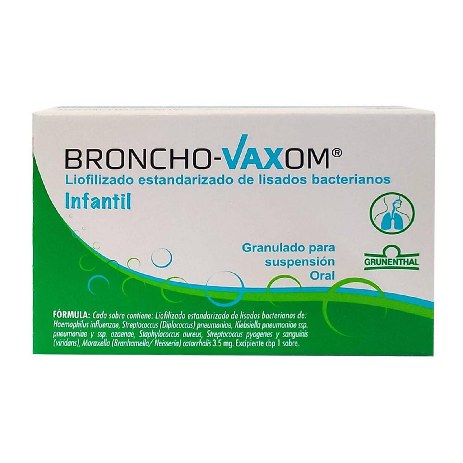 Broncho Vaxom Infantil 3.5 mg Granulado Caja Con 10 Sobres 