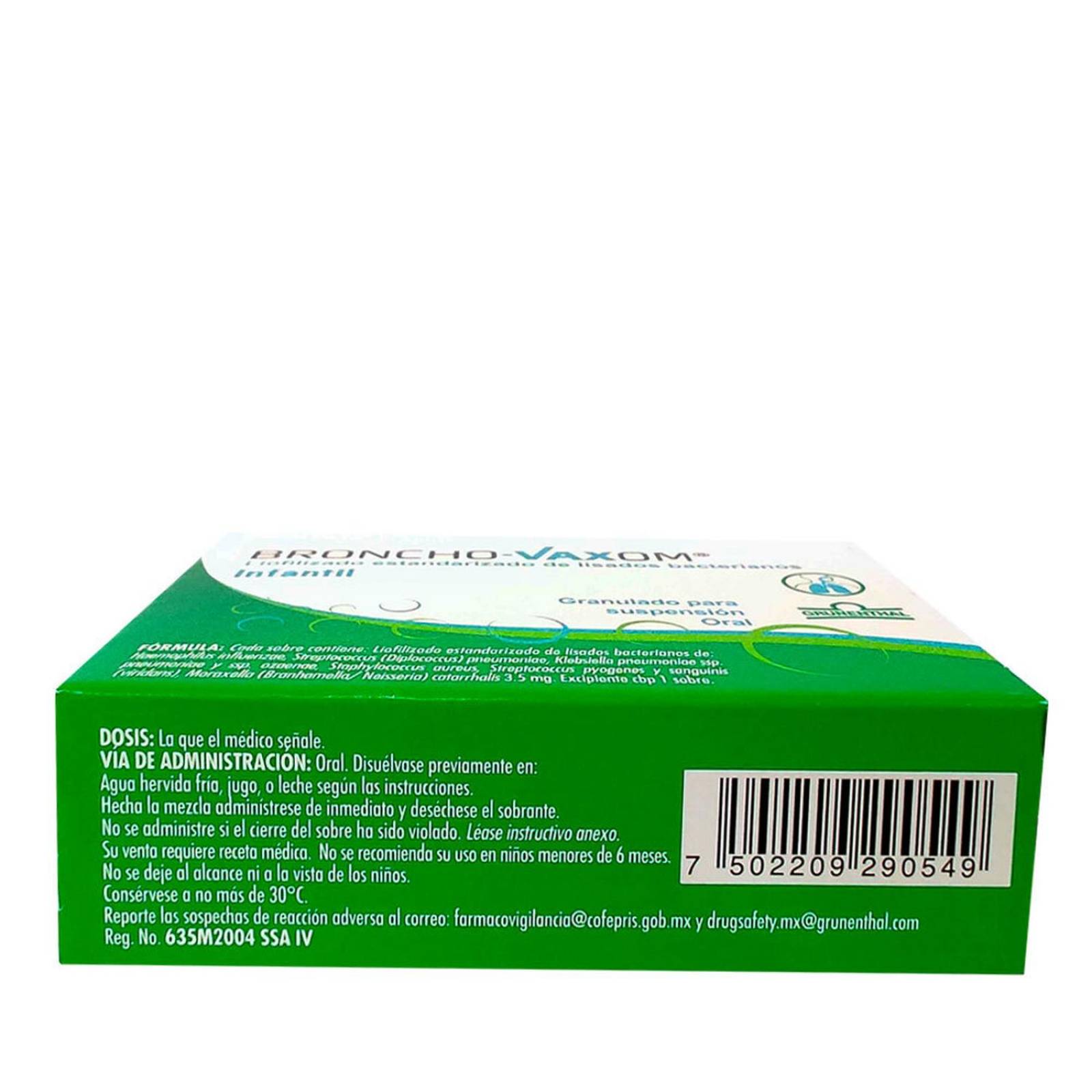 Broncho Vaxom Infantil 3.5 mg Granulado Caja Con 10 Sobres 