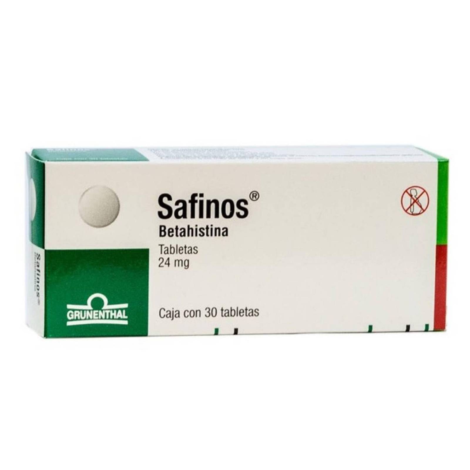 Safinos 24 mg Caja Con 30 Tabletas 
