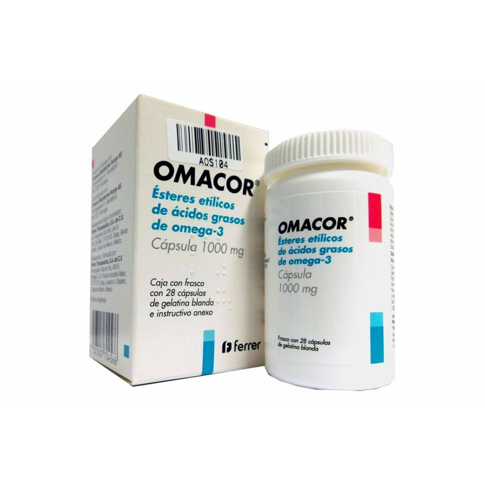 Omacor 1000 mg Frasco Con 28 Cápsulas 