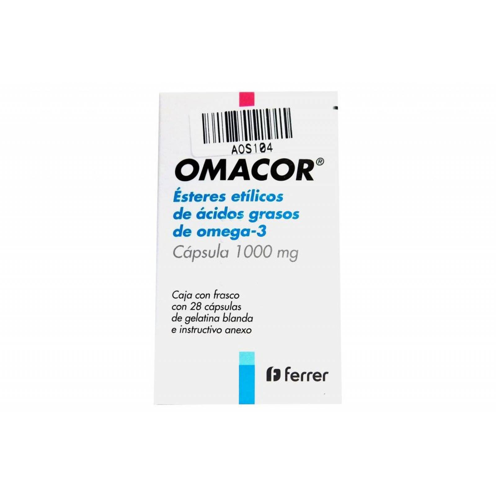 Omacor 1000 mg Frasco Con 28 Cápsulas 