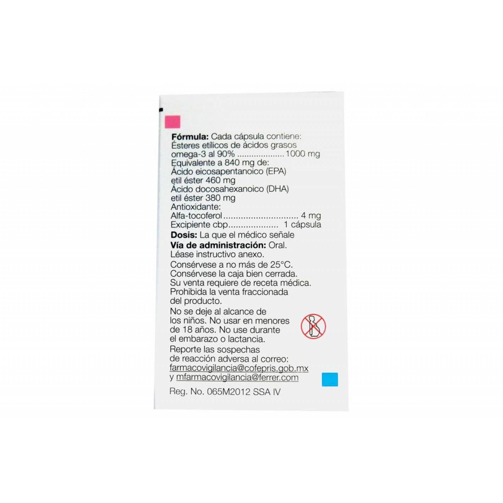 Omacor 1000 mg Frasco Con 28 Cápsulas 