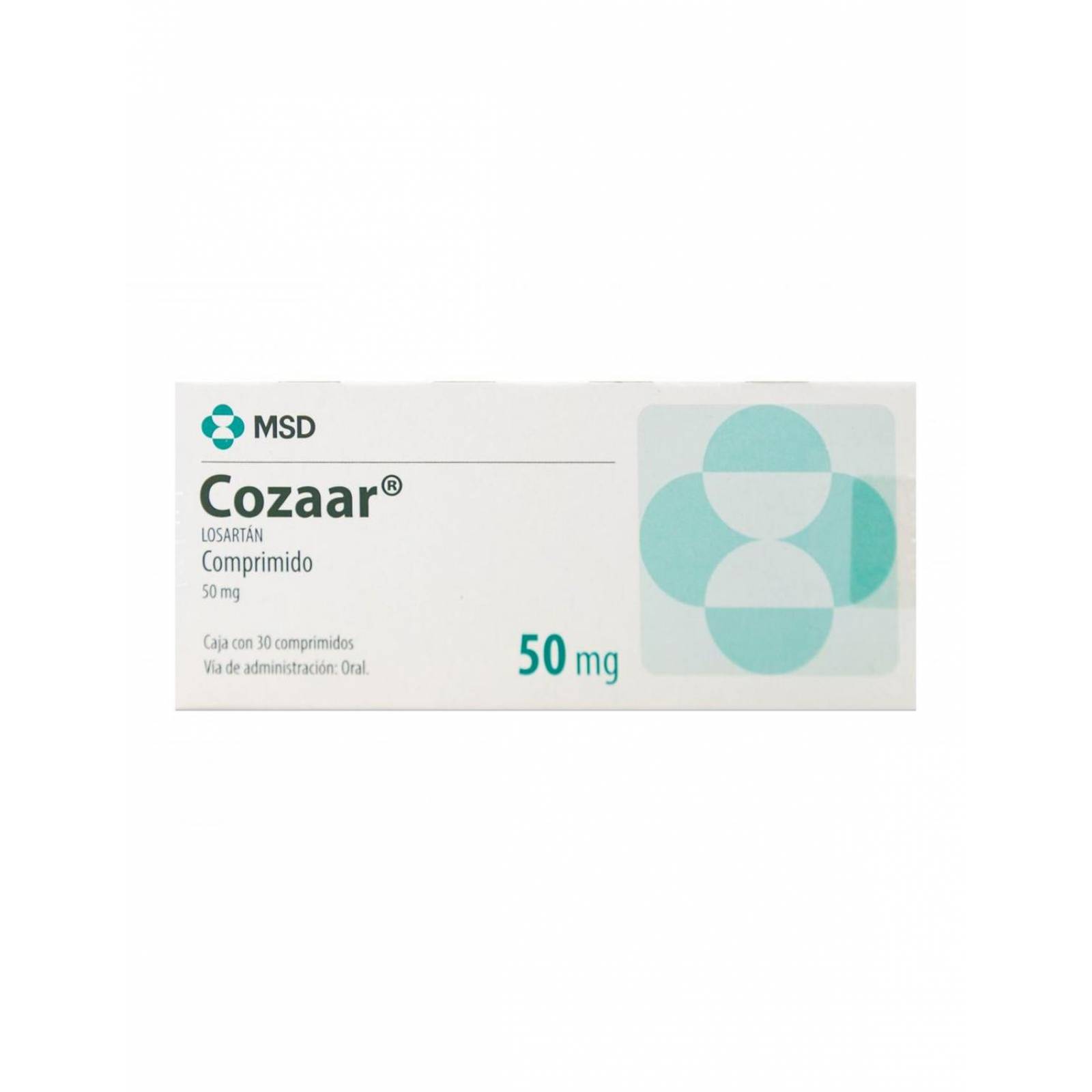 Cozaar 50 mg Caja Con 30 Comprimidos - 2x1 