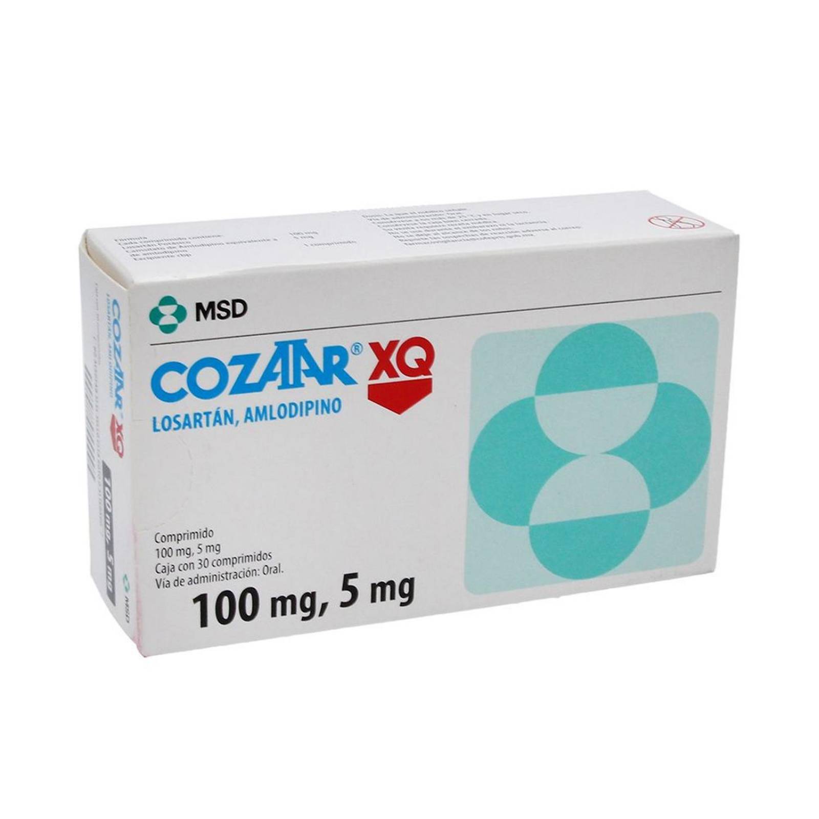 Cozaar XQ 100 / 5 mg Caja Con 30 Comprimidos 