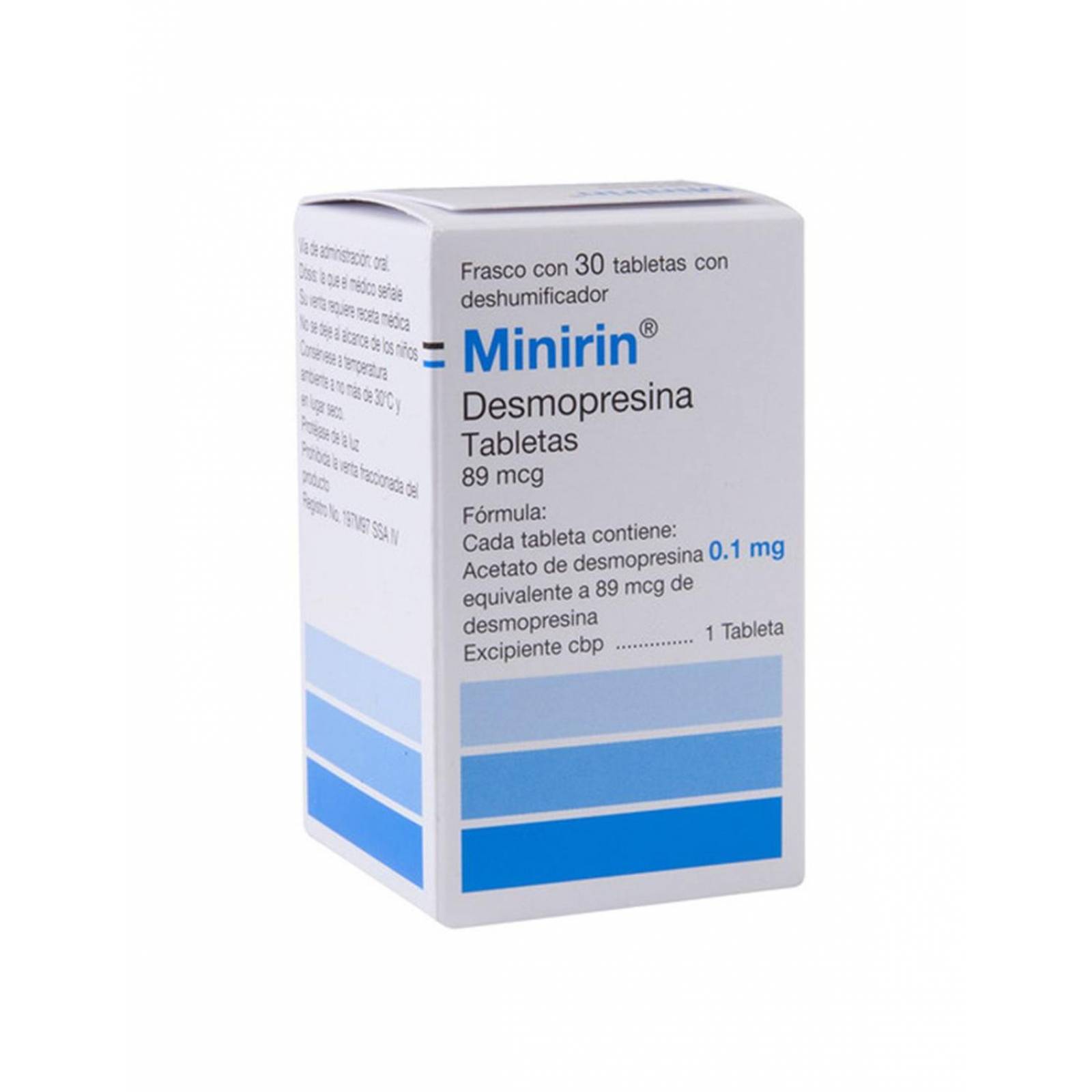 Minirin .1 mg Caja Con Frasco Con 30 Tabletas 