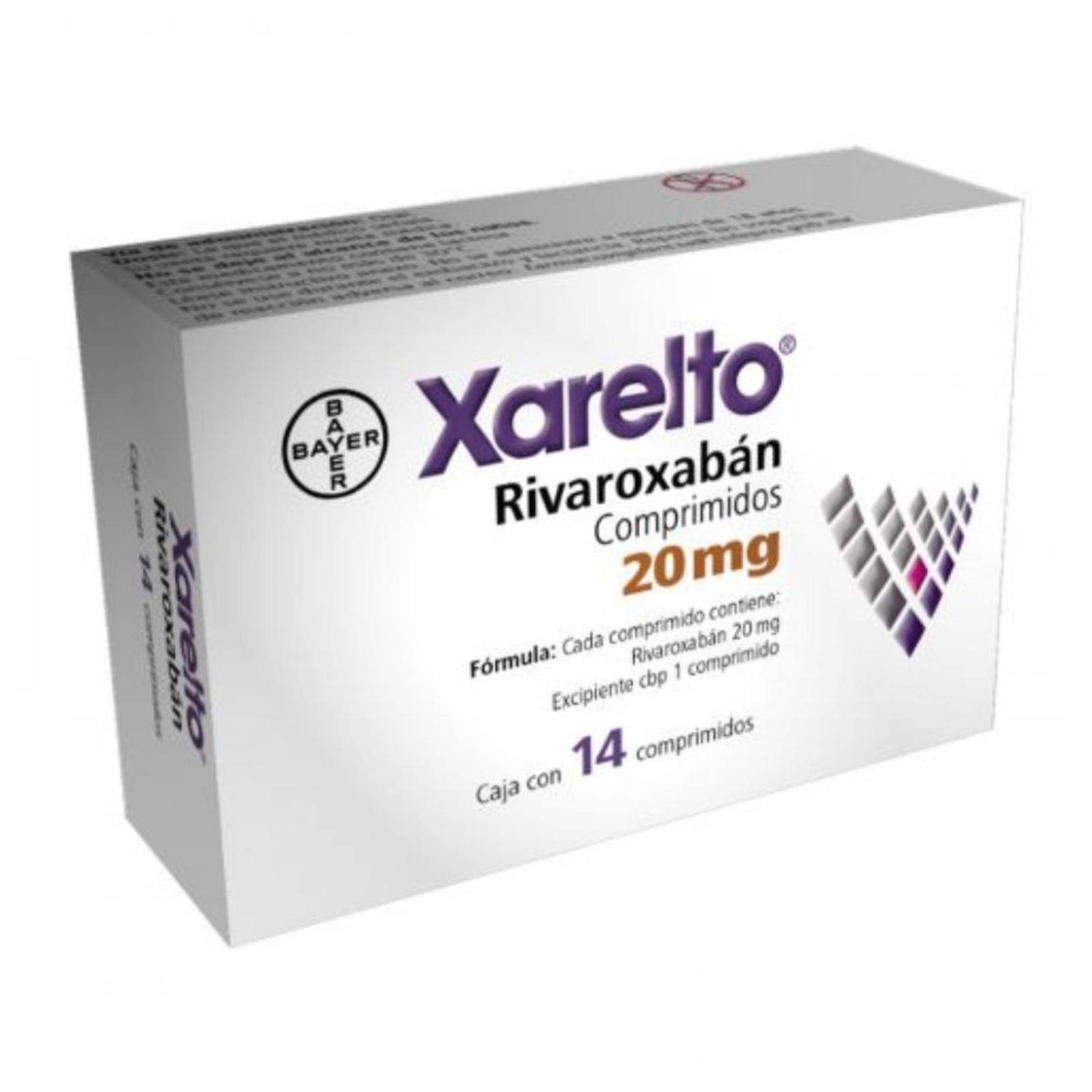 Xarelto 20 mg Caja Con 14 Comprimidos 