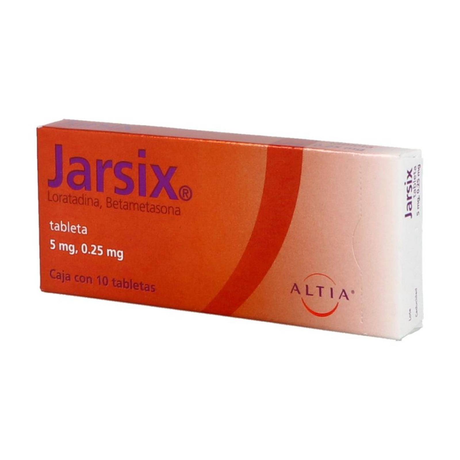 Jarsix 5 mg/0.25 mg 10 Tabletas 