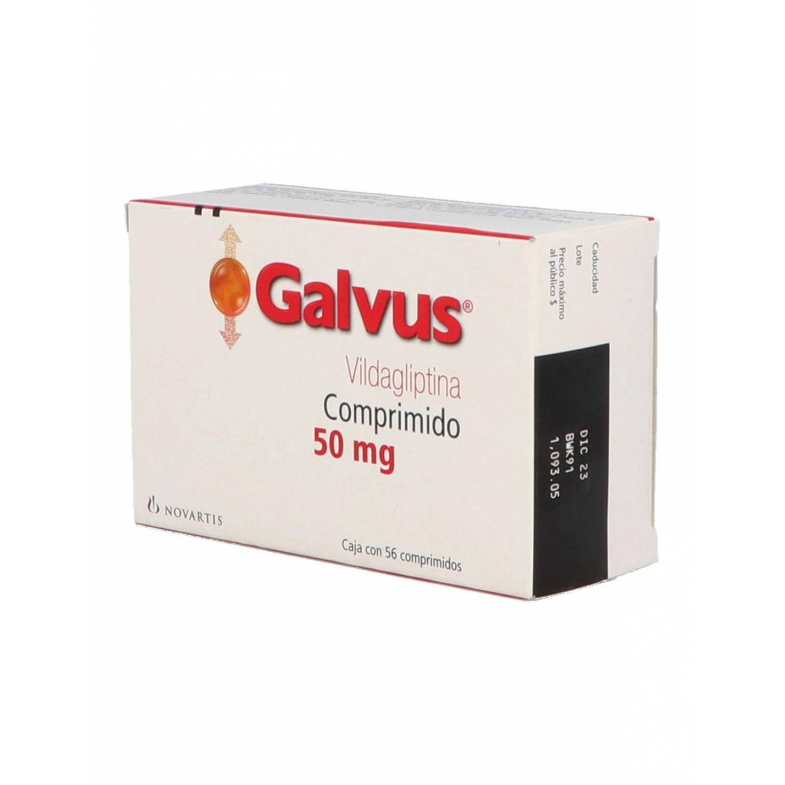 Galvus 50 mg Caja Con 56 Comprimidos 