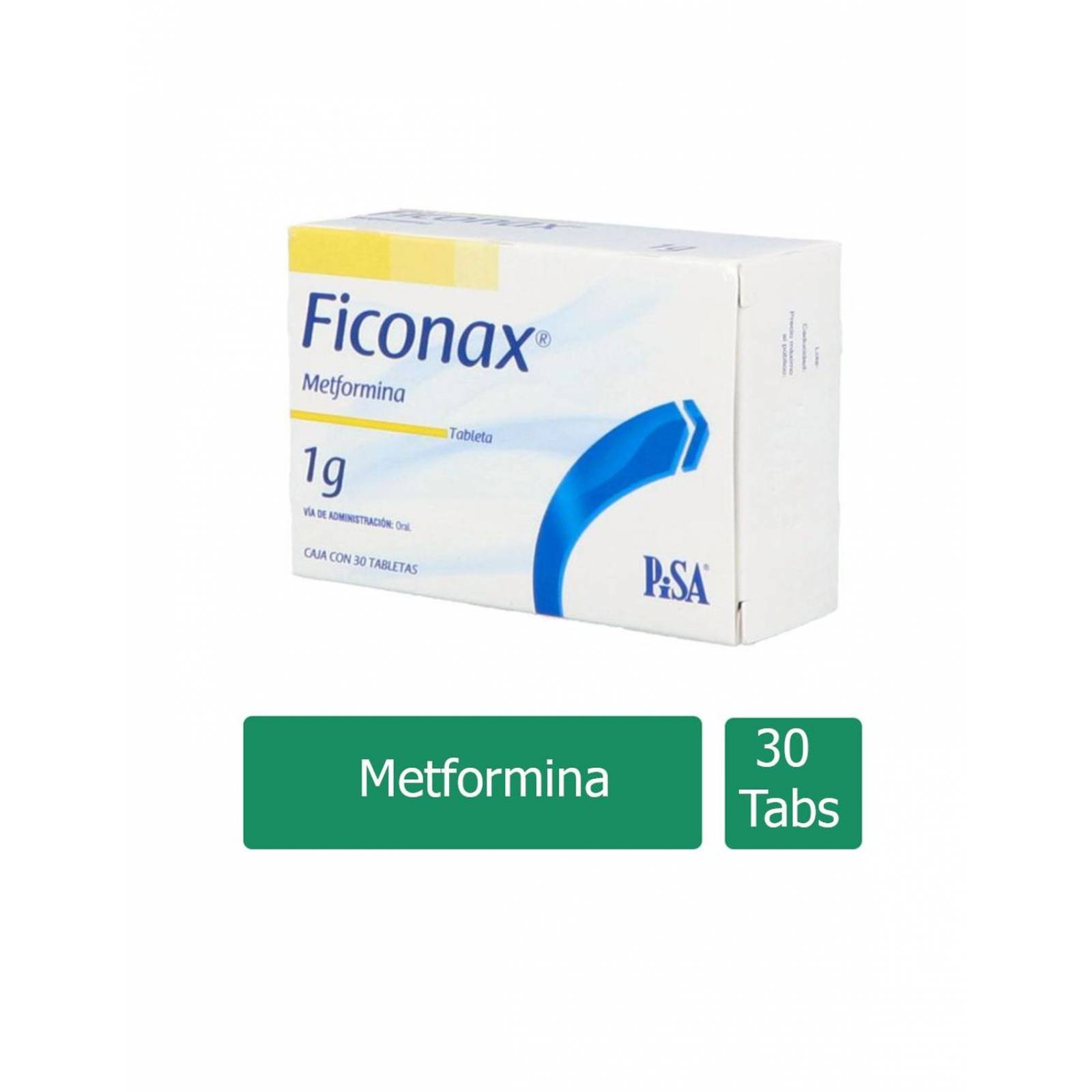 Ficonax 1 g Caja Con 30 Tabletas Recubiertas 