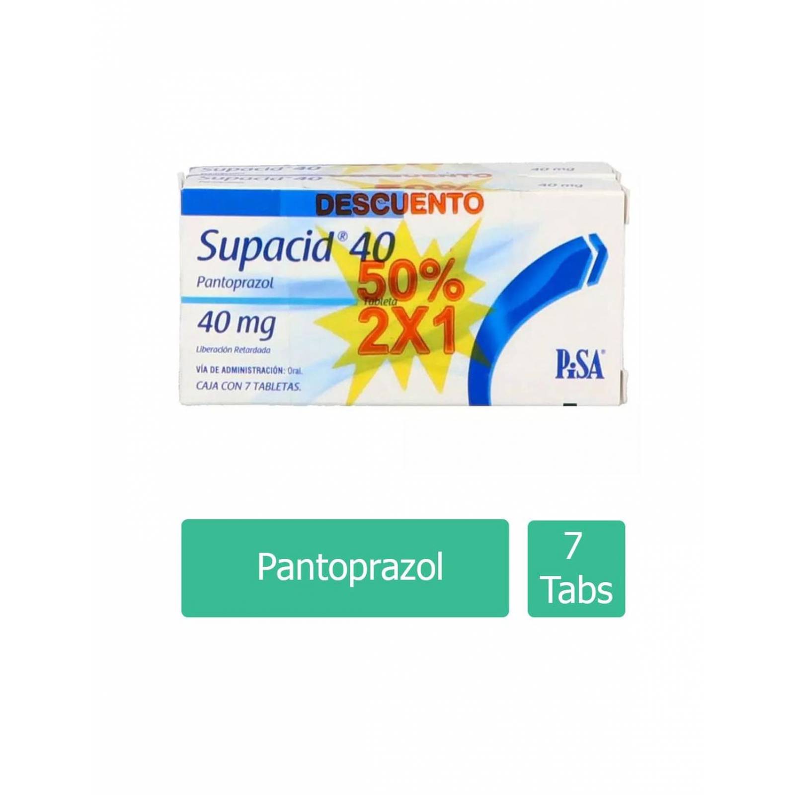 Supacid 40 40 mg Caja Con 7 Tabletas 