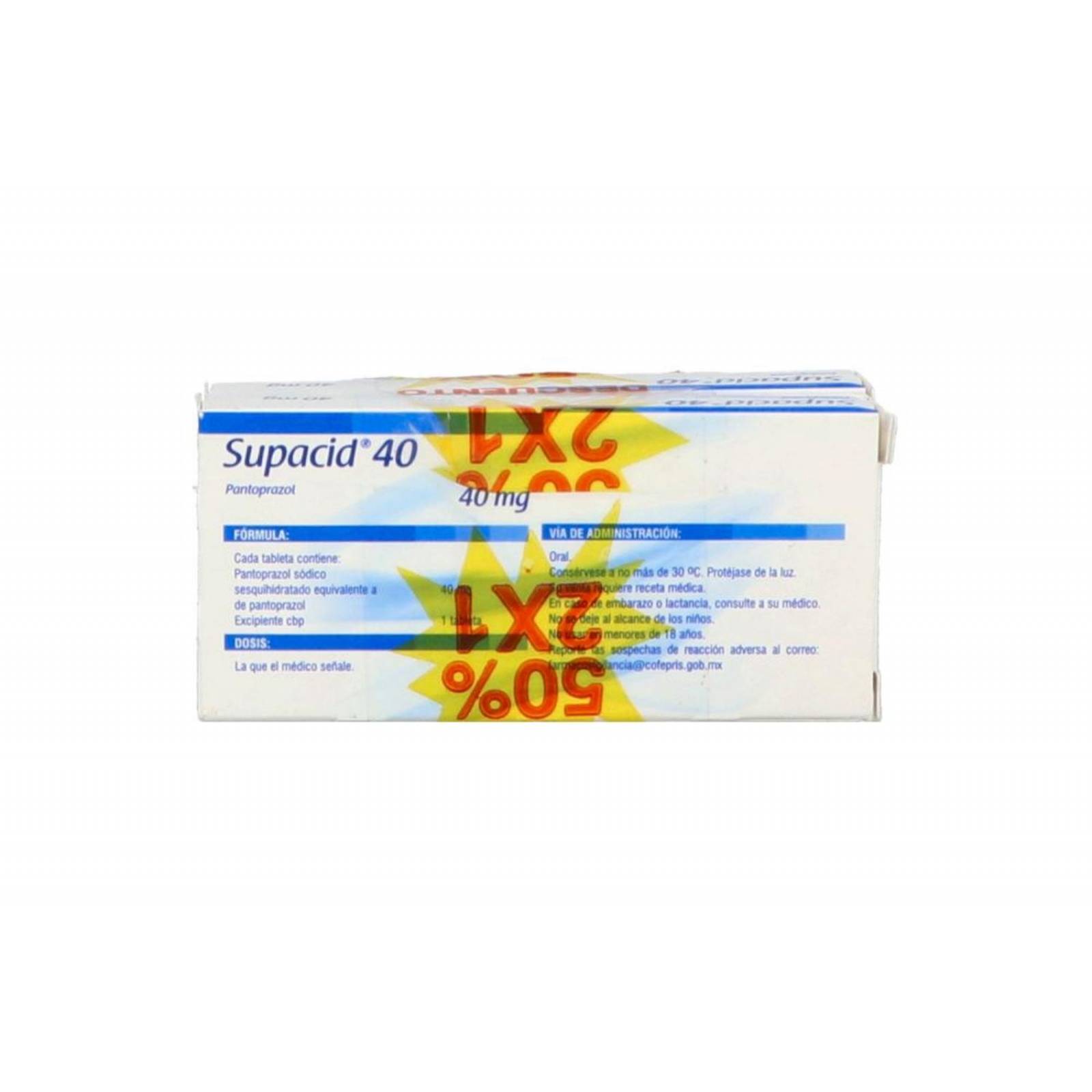 Supacid 40 40 mg Caja Con 7 Tabletas 
