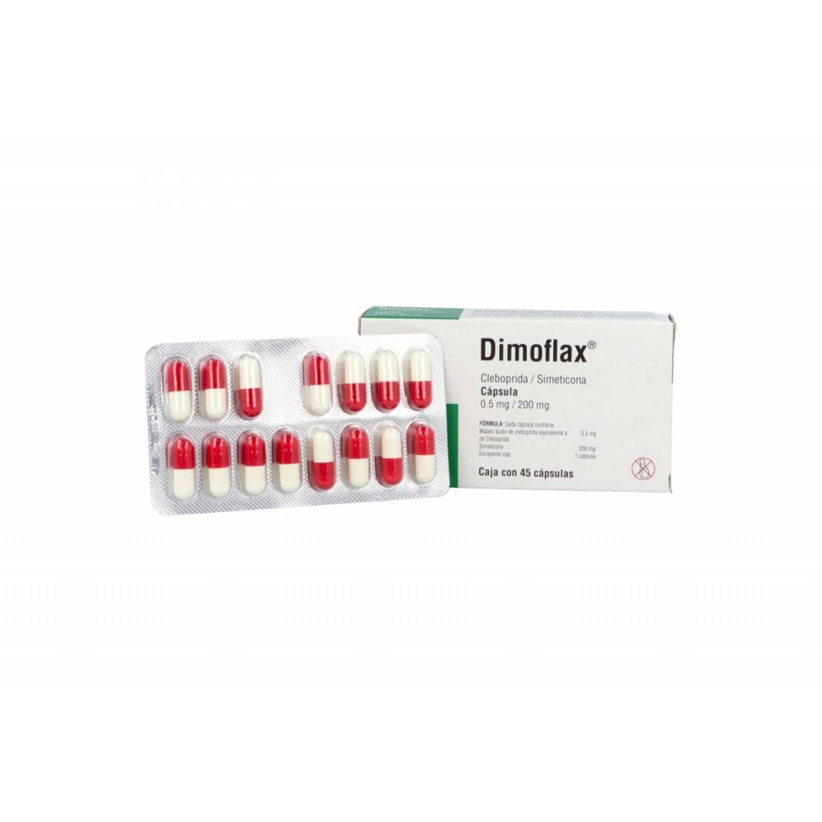 Dimoflax 0.5 mg/ 200 mg Caja Con 45 Cápsulas 